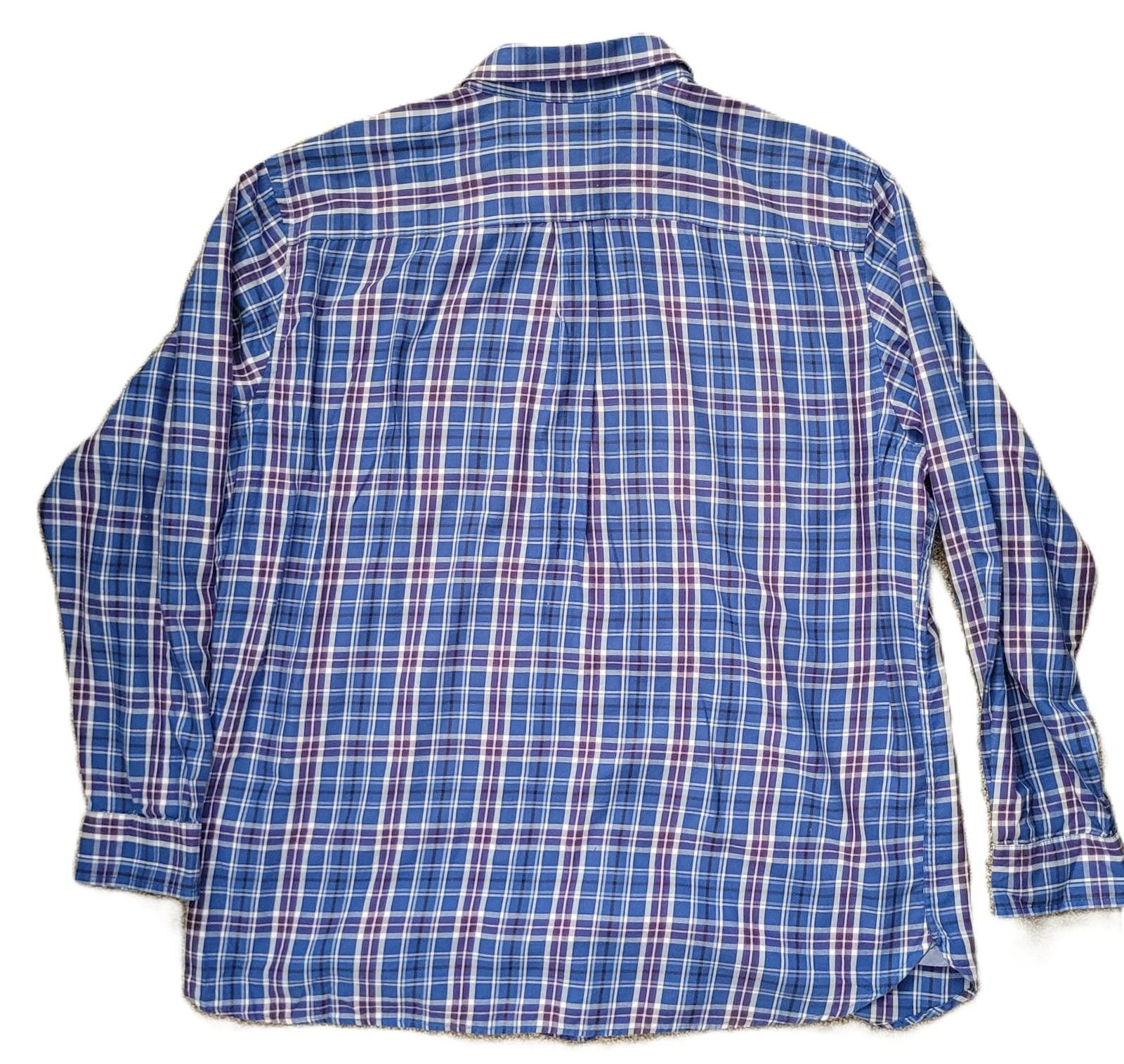 Chaps Chaps Men’s XXL Blue Plaid Button Shirt Easy Long Sleeve Size US XXL / EU 58 / 5 - 2 Thumbnail
