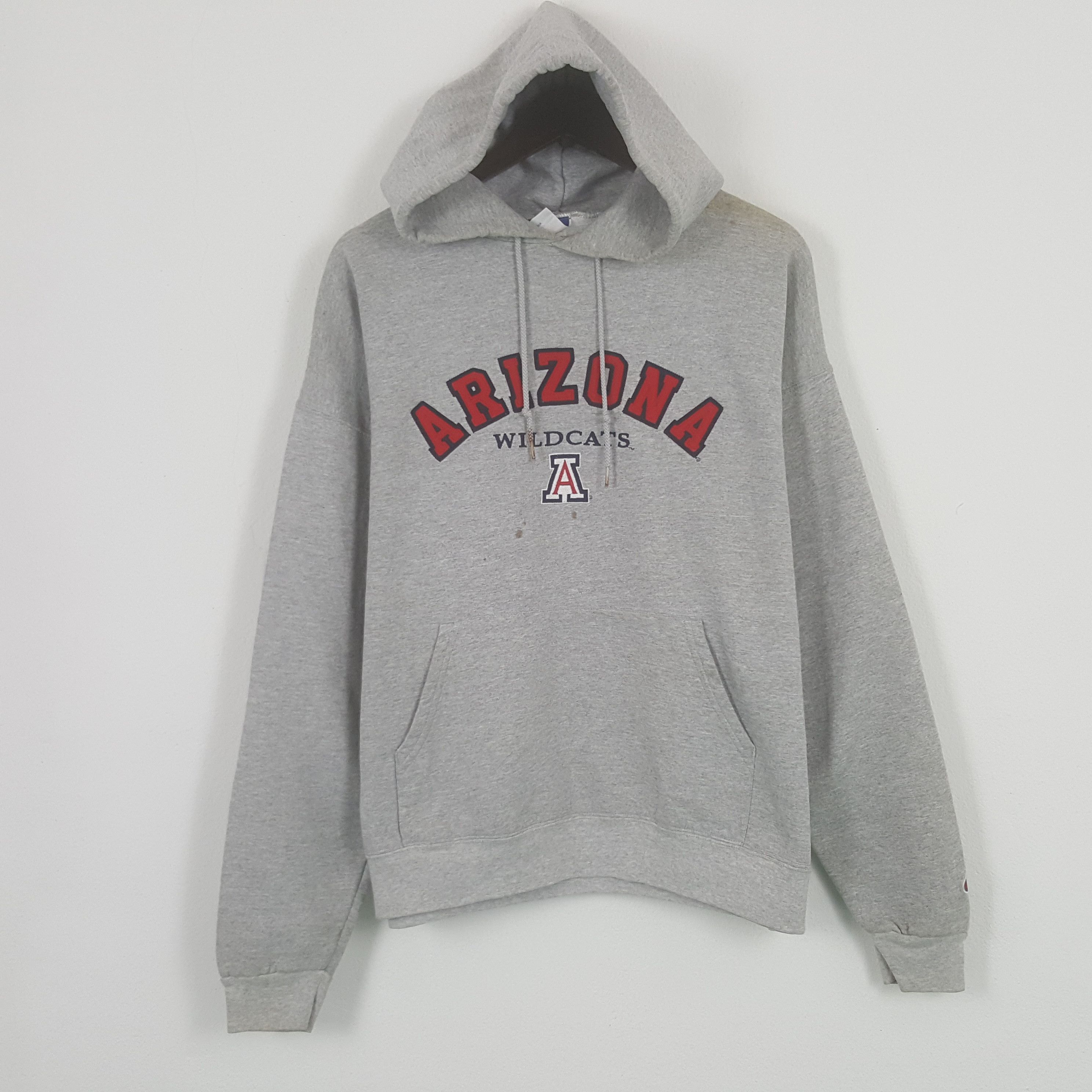 image of Vintage Arizona Wildcats A Sweatshirt Hoodies in Grey, Men's (Size XL)