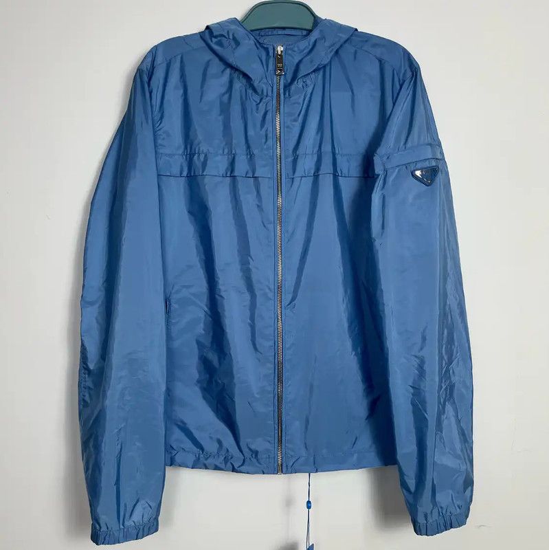 Prada Prada Blue Men's Down Jacket for Spring/Fall Size US M / EU 48-50 / 2 - 1 Thumbnail