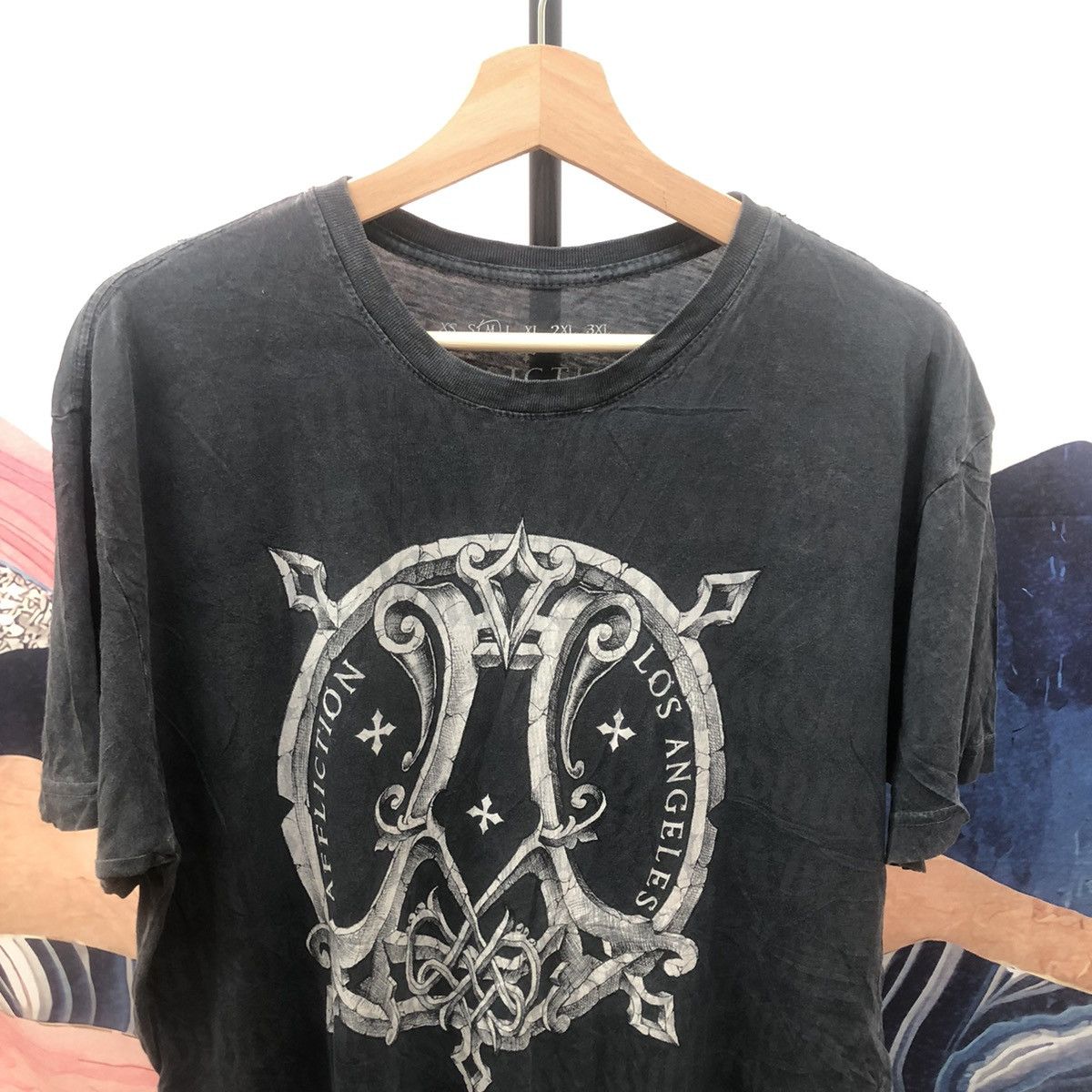 Affliction Affliction Dagger Cross T Shirt Hardy Double Sided Size US M / EU 48-50 / 2 - 3 Thumbnail