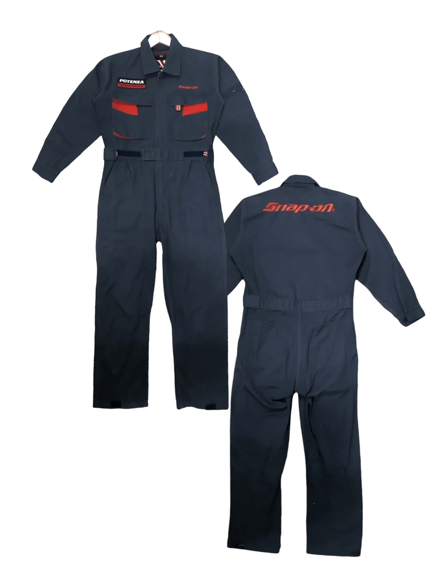 image of Overalls x Racing Vintage Snapon Potenza Bridgestone Motor Coverall in Grey, Men's (Size 30)