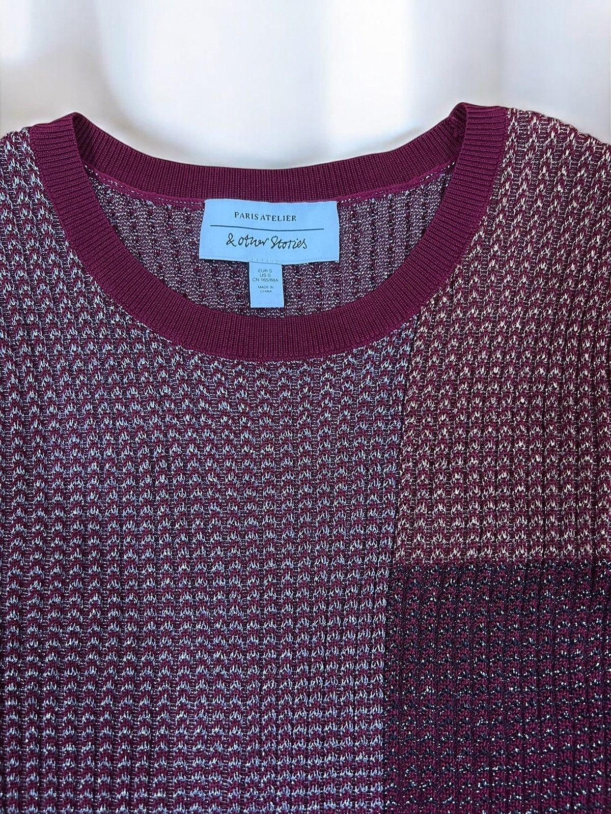 & Other Stories & Other Stories Burgundy Light Pull size S Size S / US 4 / IT 40 - 5 Thumbnail