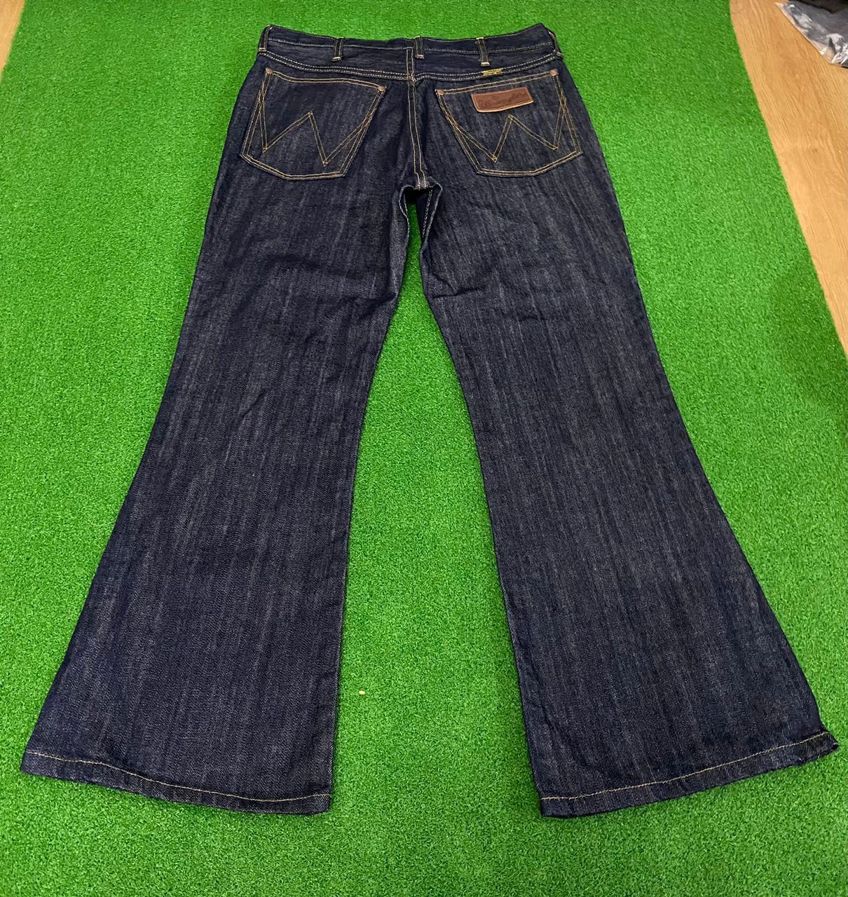 Vintage 💥BEST OFFER💥VINTAGE WRANGLER FLARE DENIM JEANS Size US 32 / EU 48 - 2 Thumbnail