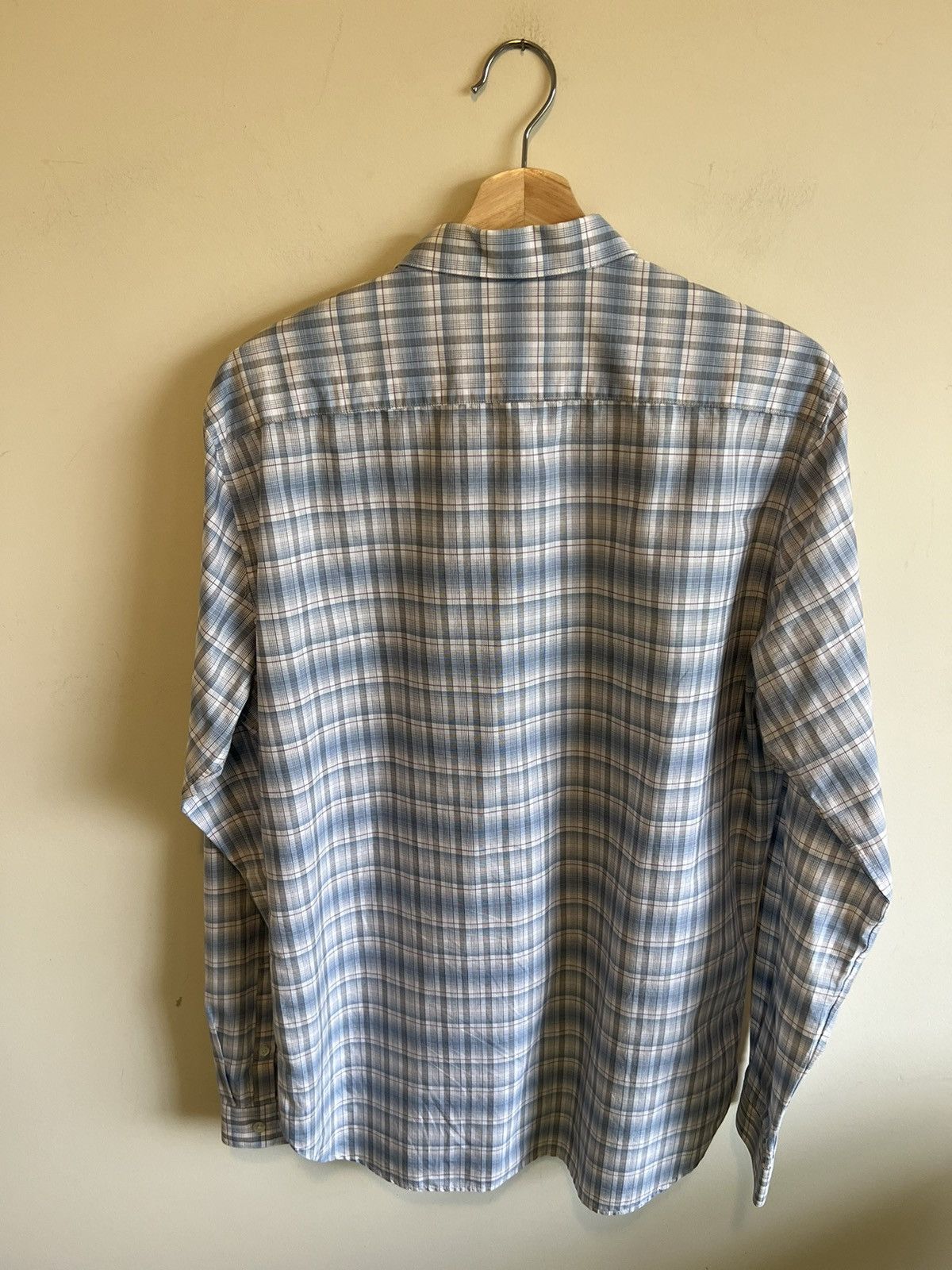 Theory Theory Dress Shirt - White / Blue L - Great Condition Size US L / EU 52-54 / 3 - 4 Thumbnail