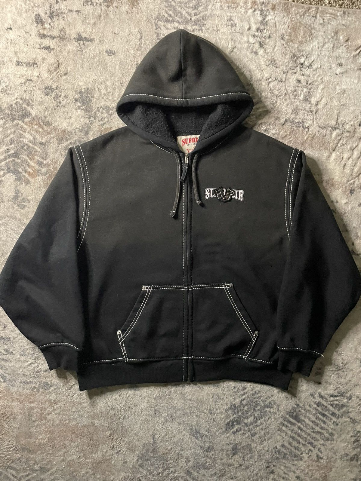 Supreme Supreme IDGAF Zip up hoodie | Grailed