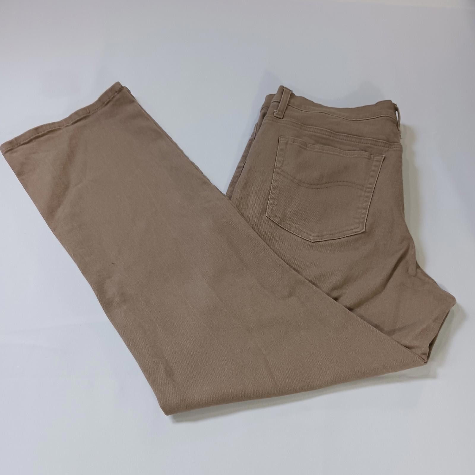 Lee Lee Relaxed Fit Womens Brown Straight Leg Jeans 16M (34×30) Size 38" / US 16 / IT 52 - 1 Thumbnail