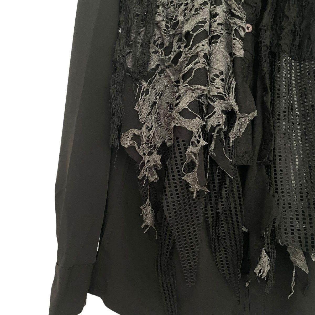 Designer × Japanese Brand Decay distressed layered button shirt Size US L / EU 52-54 / 3 - 3 Thumbnail