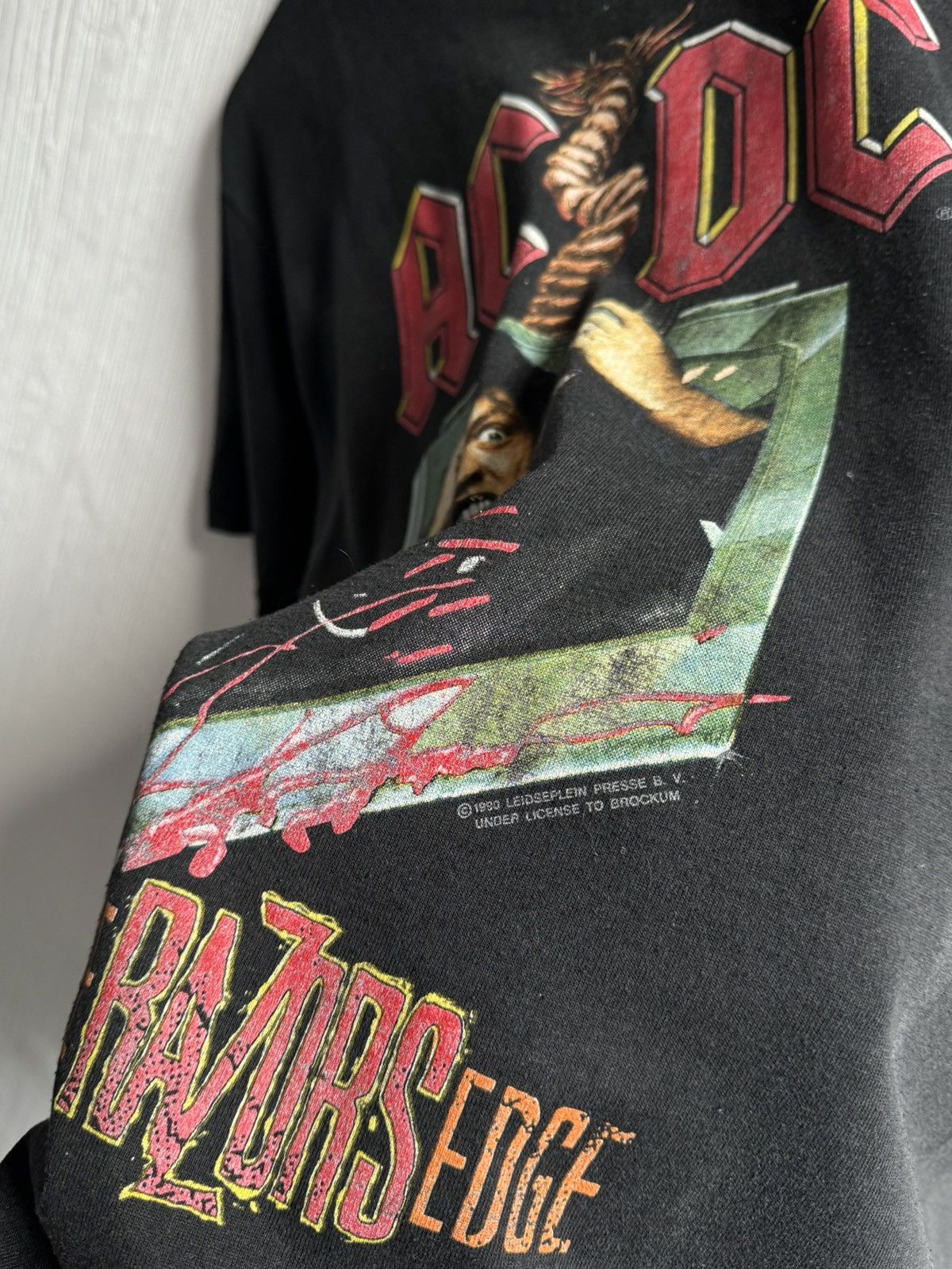 AC/DC Vintage AC/DC 1990 The Razors Edge Tour Rare Rock Shirt Sz L Size US L / EU 52-54 / 3 - 9 Thumbnail