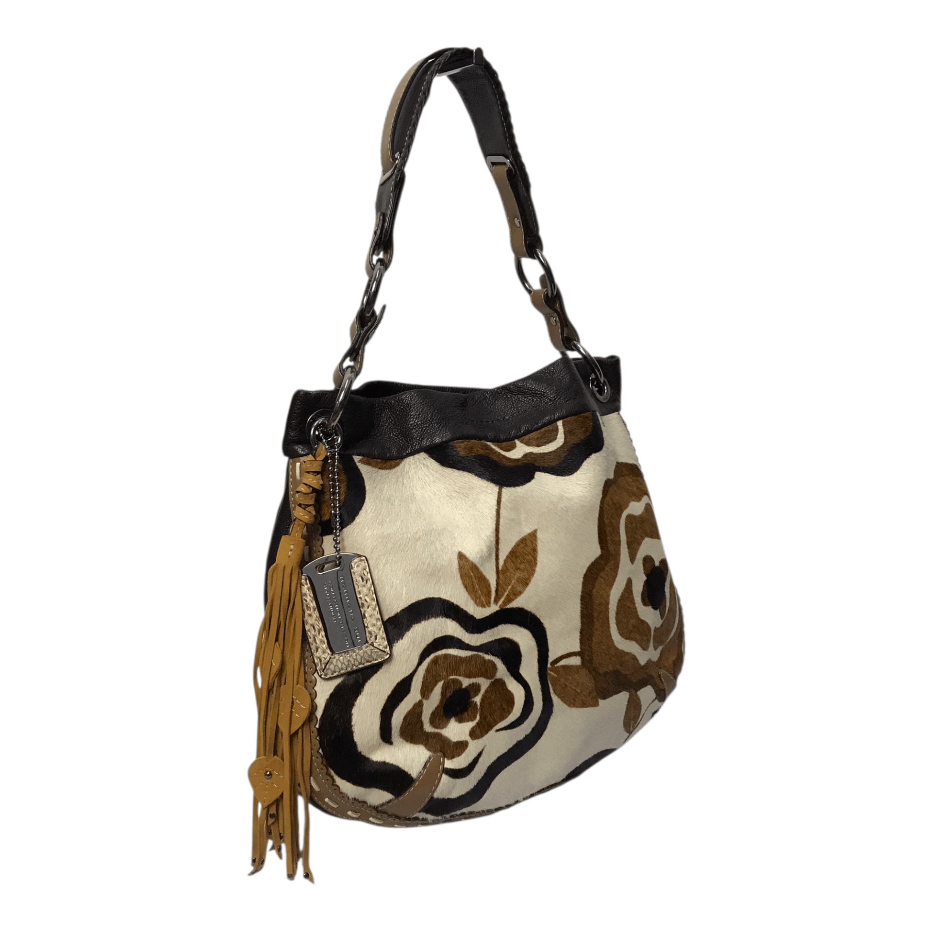 Barbara Bui 2011 Barbara Bui Suede Leather Style Fur HandBag Size ONE SIZE - 5 Thumbnail