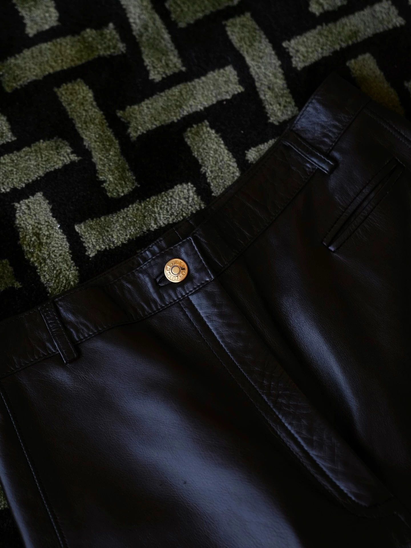 Gucci Gucci Vintage Leather Pants it46 M/L Minor Wear Size 32" / US 10 / IT 46 - 3 Thumbnail