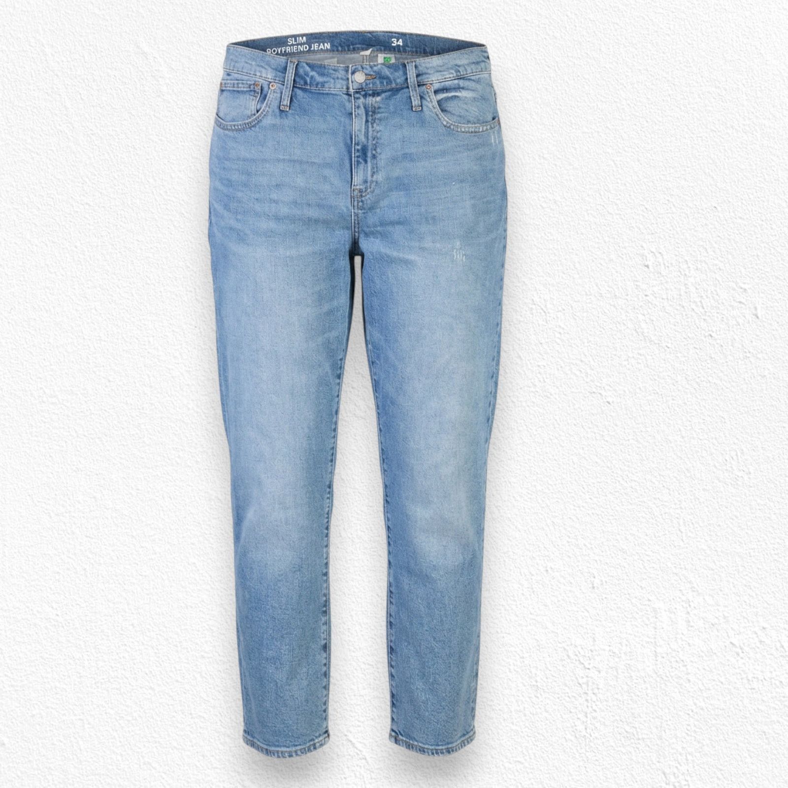 J. Crew Medium Wash Ankle Slim Boyfriend Jeans Size 34