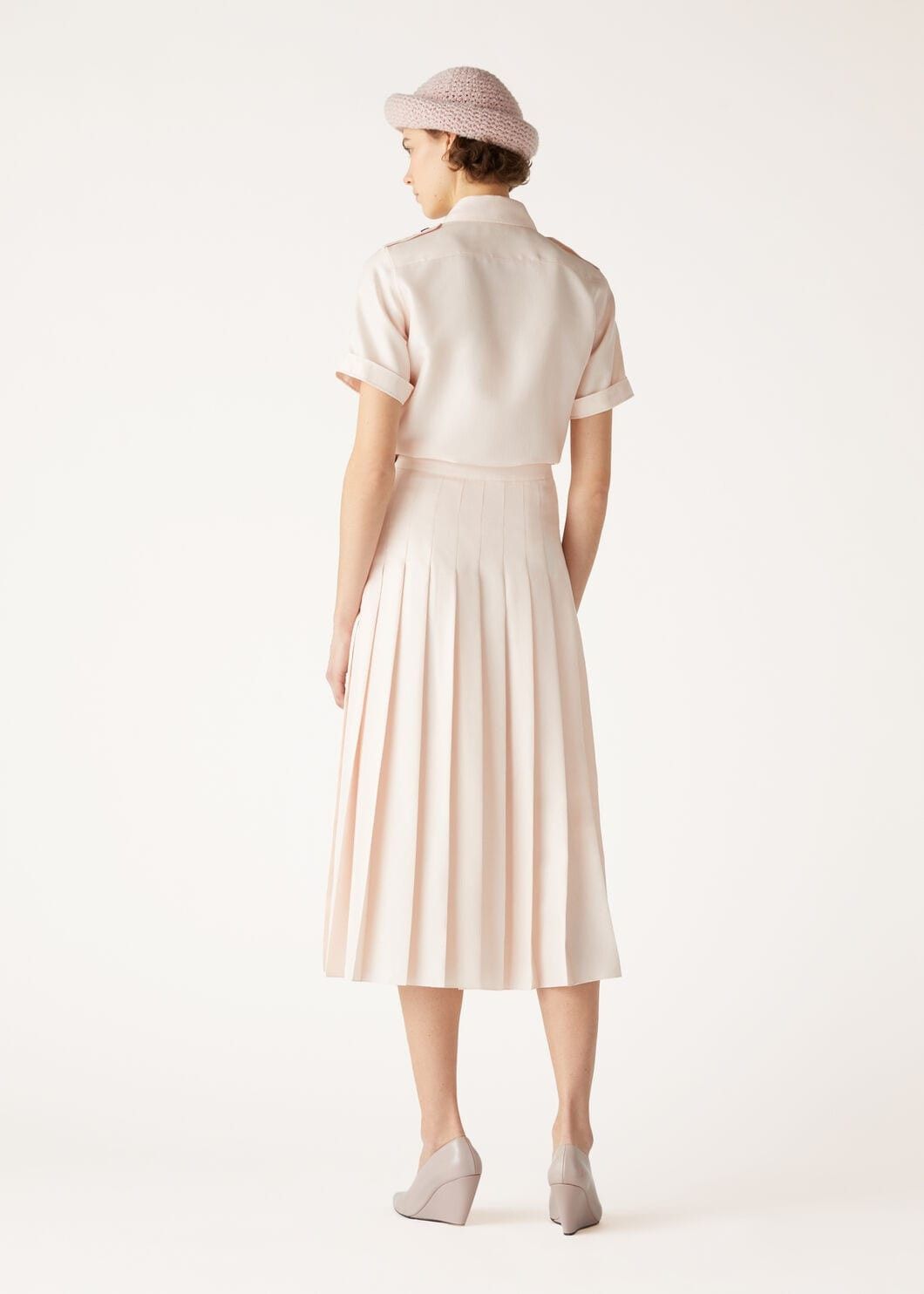 Loro Piana o1srvl11e0825 FAO8186 Annalisa Shirt in Light Pink Size M / US 6-8 / IT 42-44 - 5 Thumbnail