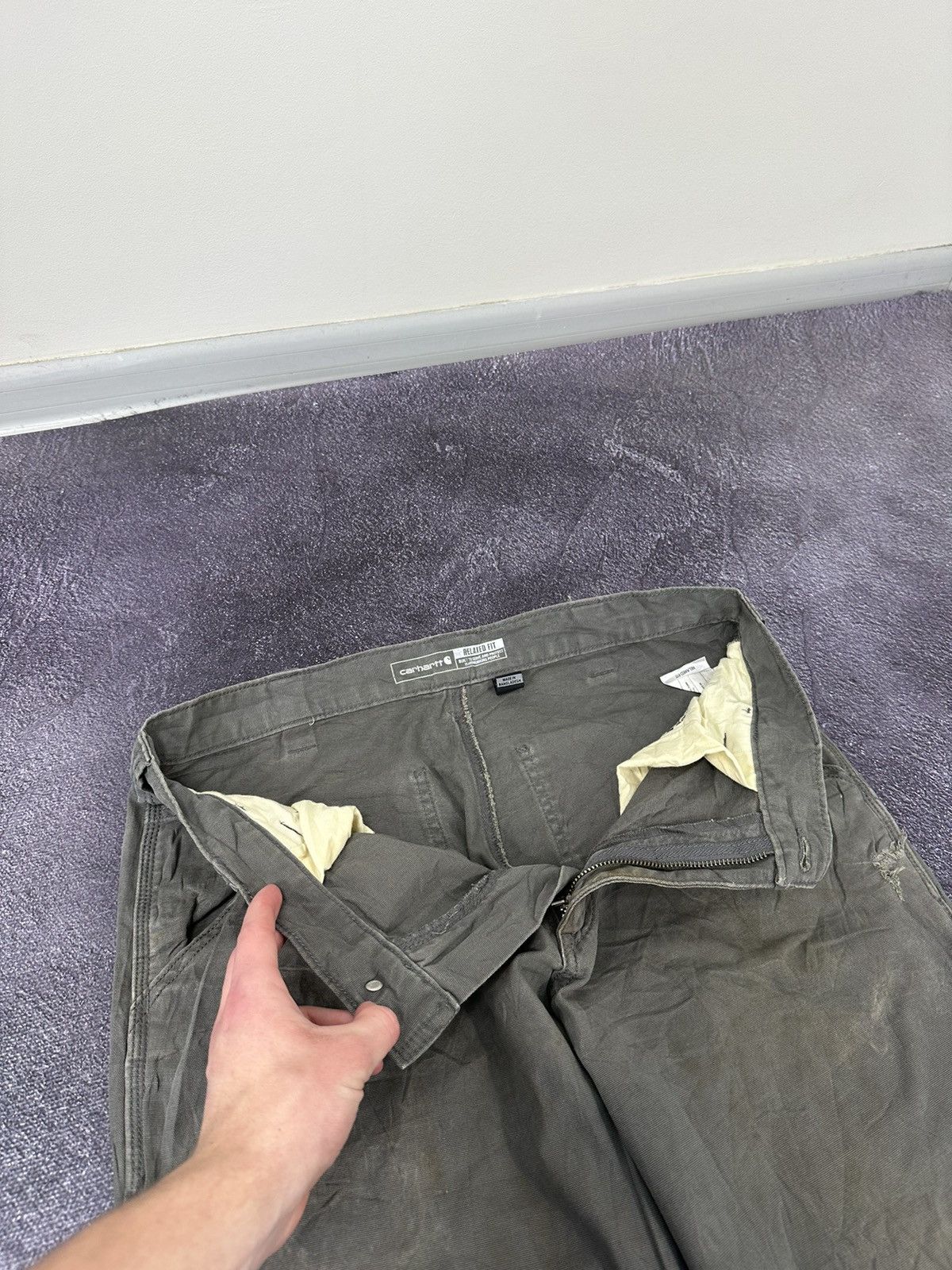 Carhartt Vintage Carhartt Opium Faded Distressed Y2K Baggy Work Pants Size US 34 / EU 50 - 19 Thumbnail