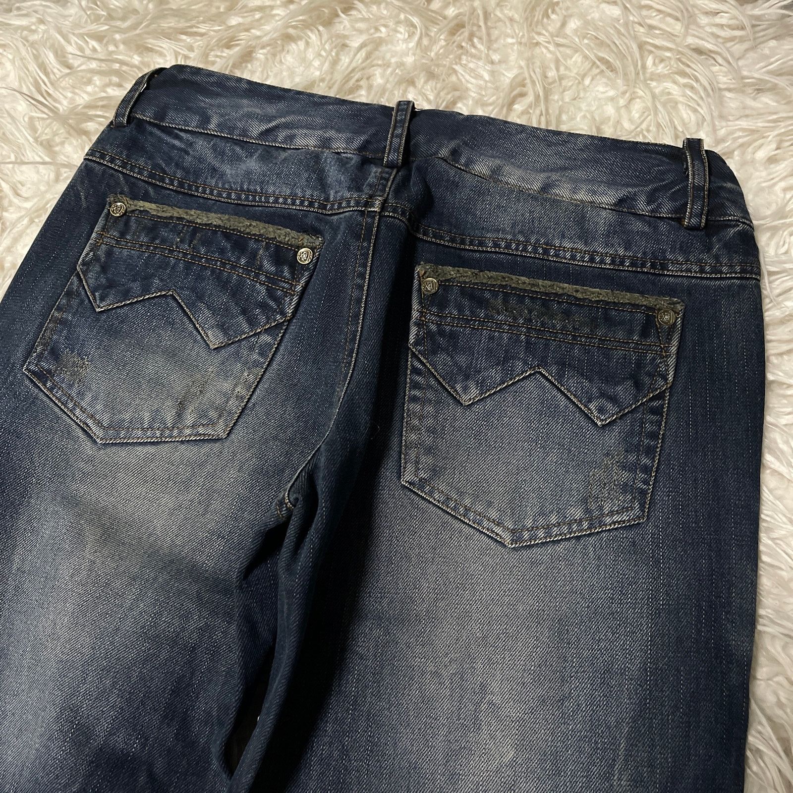 Hysteric Glamour × Japanese Brand × Vintage Vintage Faded Wash Low-rise Denim Jeans Blue size 29 Size 29" - 14 Thumbnail