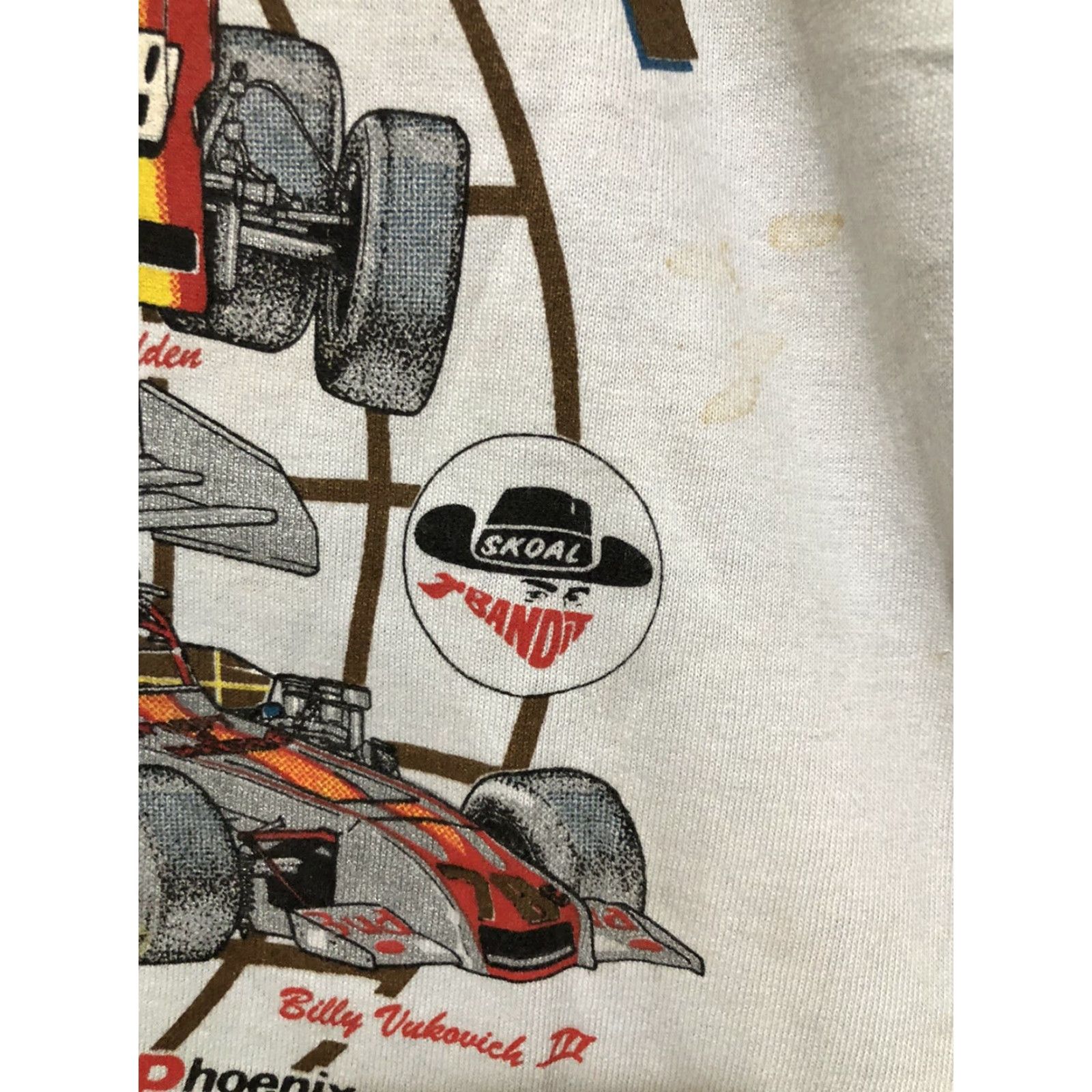 Vintage VINTAGE 1989 12th Copper World Classic PIR Skoal Bandit T Shirt M Racing Cars Shirts Cars Mens Grau? Size US M / EU 48-50 / 2 - 6 Thumbnail