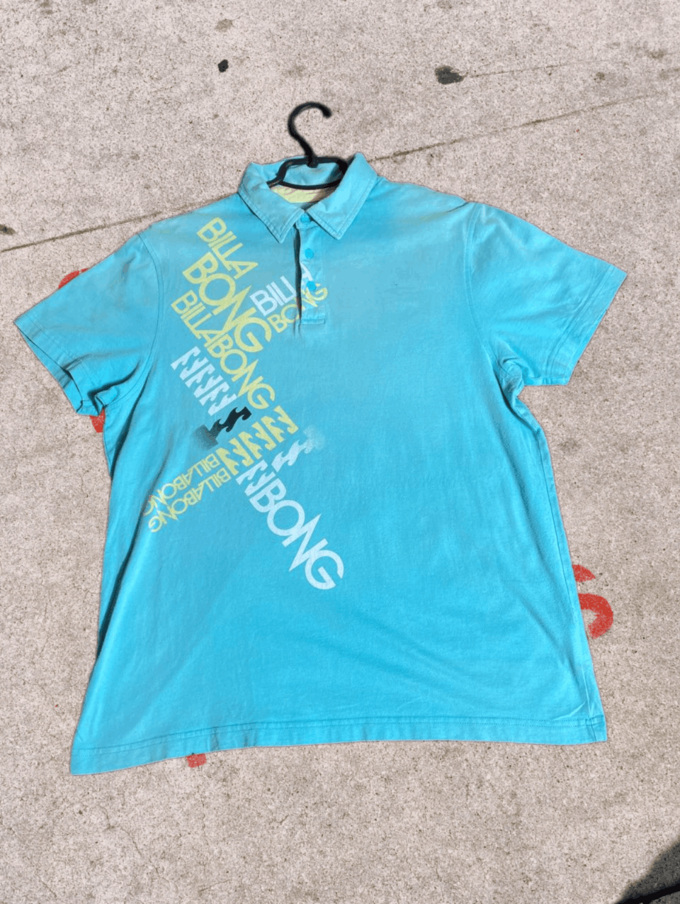 Billabong × Vintage Vintage 90 Billabong Logo Polo Tee Shirt sz M Size US M / EU 48-50 / 2 - 1 Thumbnail