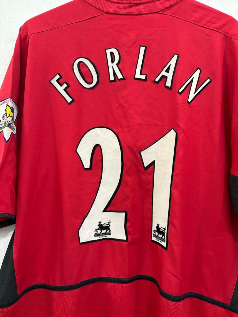 Nike Manchester United Jersey 2002/03 #21 FORLAN Size US XL / EU 56 / 4 - 2 Thumbnail