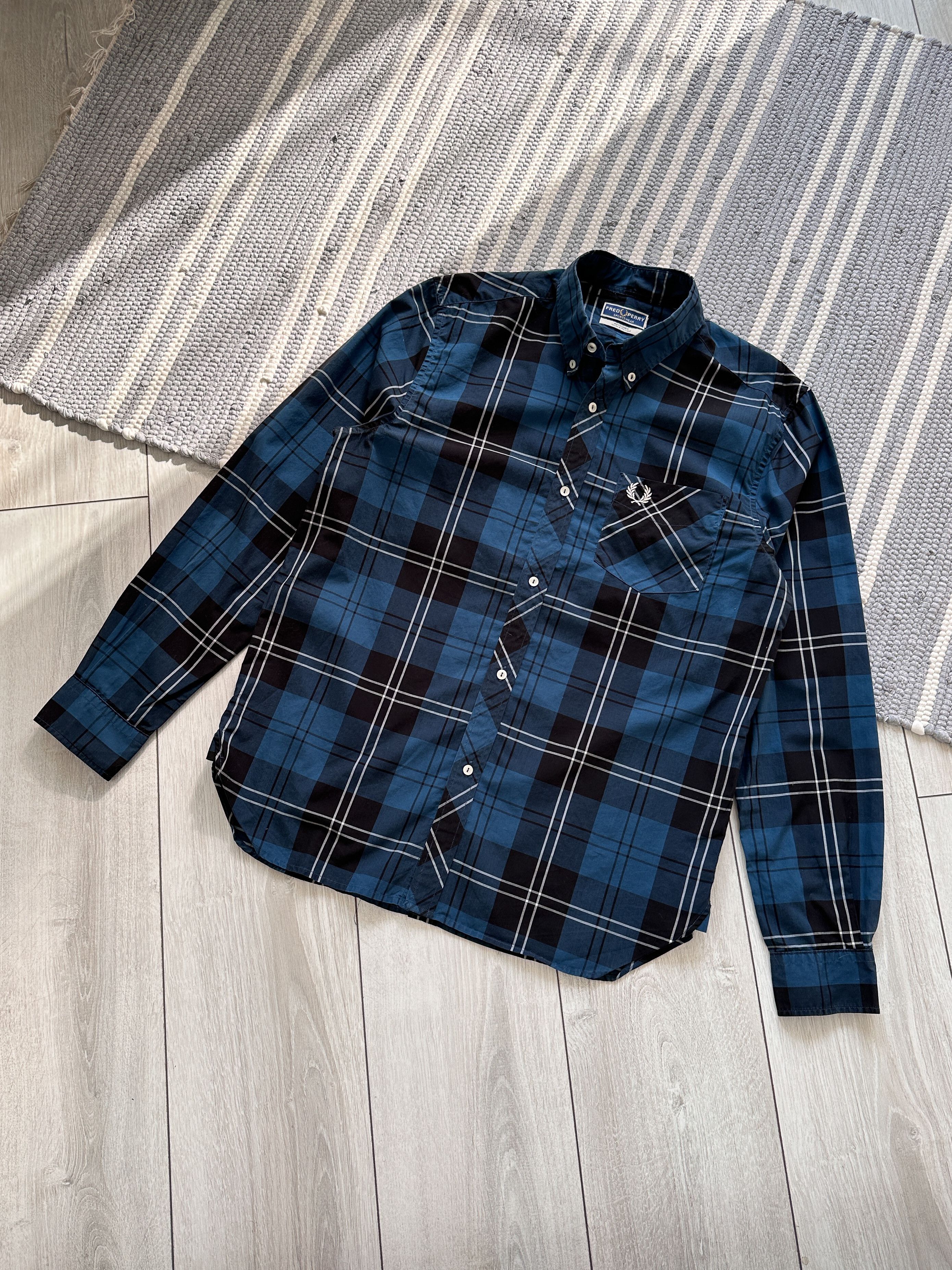 Fred Perry Fred Perry Blue Black Check Shirt Size US M / EU 48-50 / 2 - 1 Thumbnail
