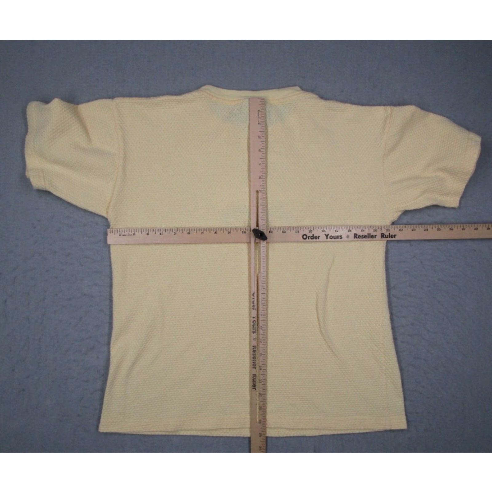 Vintage VINTAGE Maui Shirt Women Large Yellow Time Square Sportswear Textured Fabric Size ONE SIZE - 5 Thumbnail