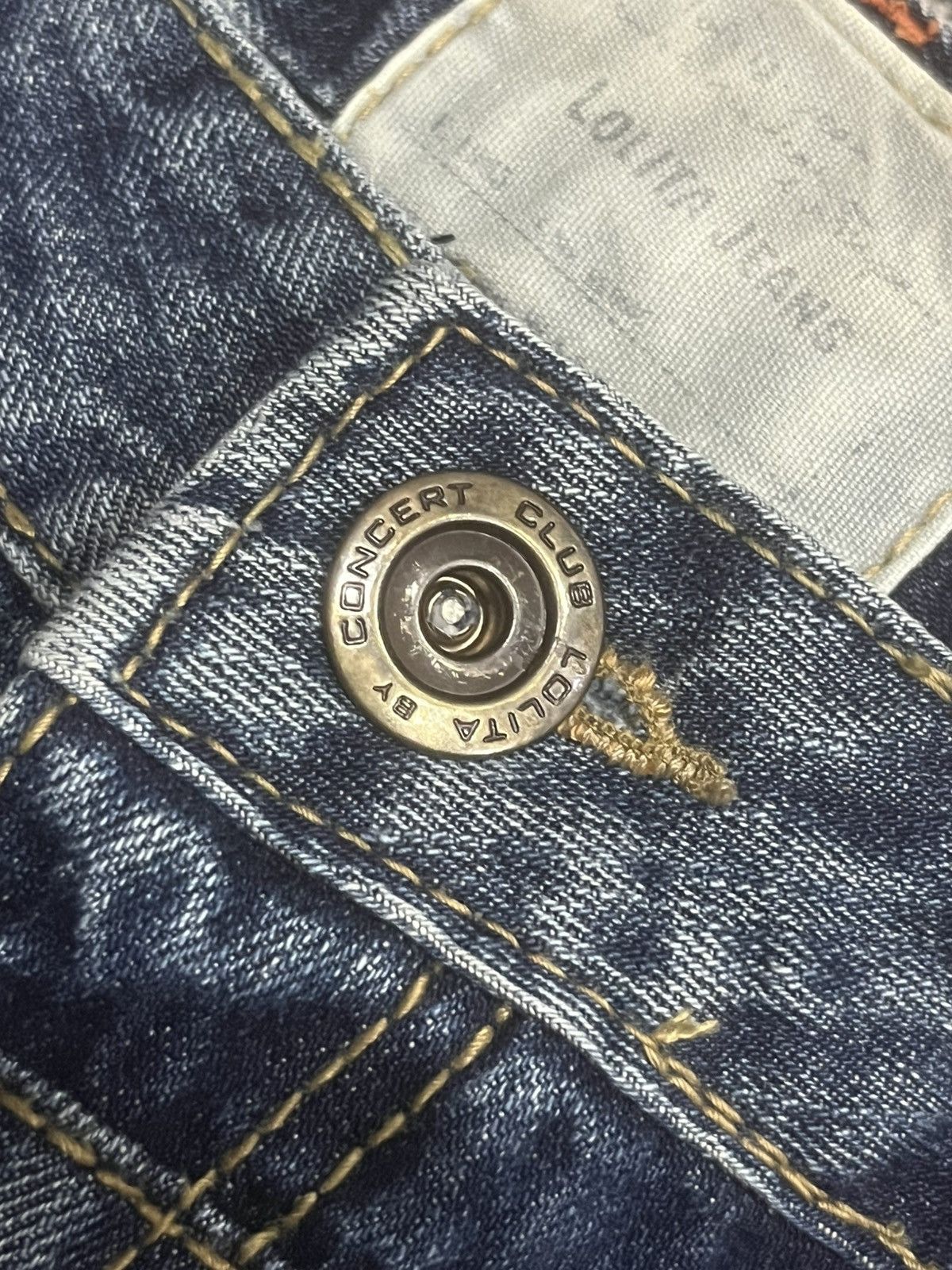 Hysteric Glamour Vintage Japanese Lolita Slogan Clawmark Ripped Loose Jeans Size US 34 / EU 50 - 5 Thumbnail