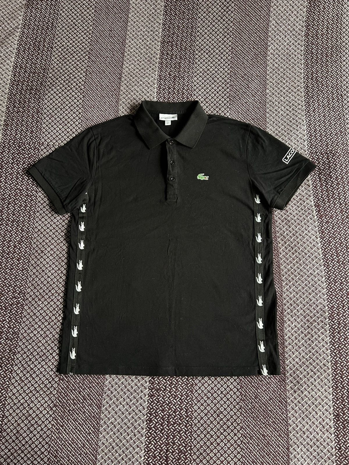 Lacoste Lacoste Regular Fit Polo Shirt Logo Stripe Streetwear Sz XL Size US XL / EU 56 / 4 - 1 Thumbnail