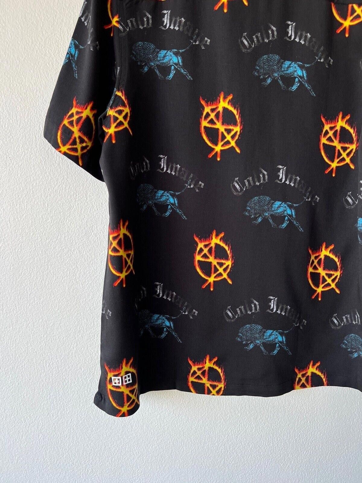 Ksubi new ksubi shirt top small resort black cold fire flame print Size US S / EU 44-46 / 1 - 4 Thumbnail