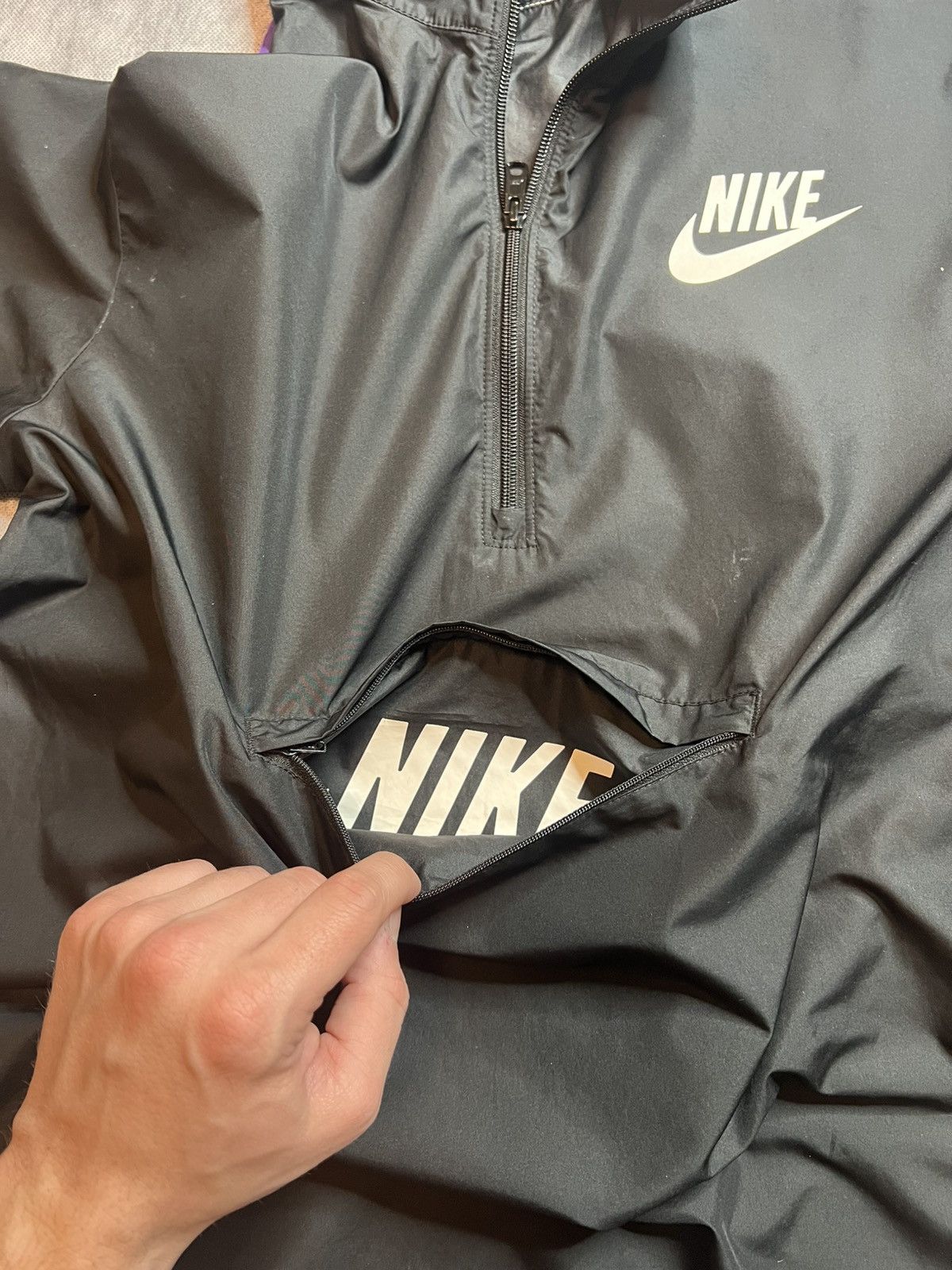 Nike Vintage Nike Nylon 1/3 Anorak Jacket Size US L / EU 52-54 / 3 - 7 Thumbnail