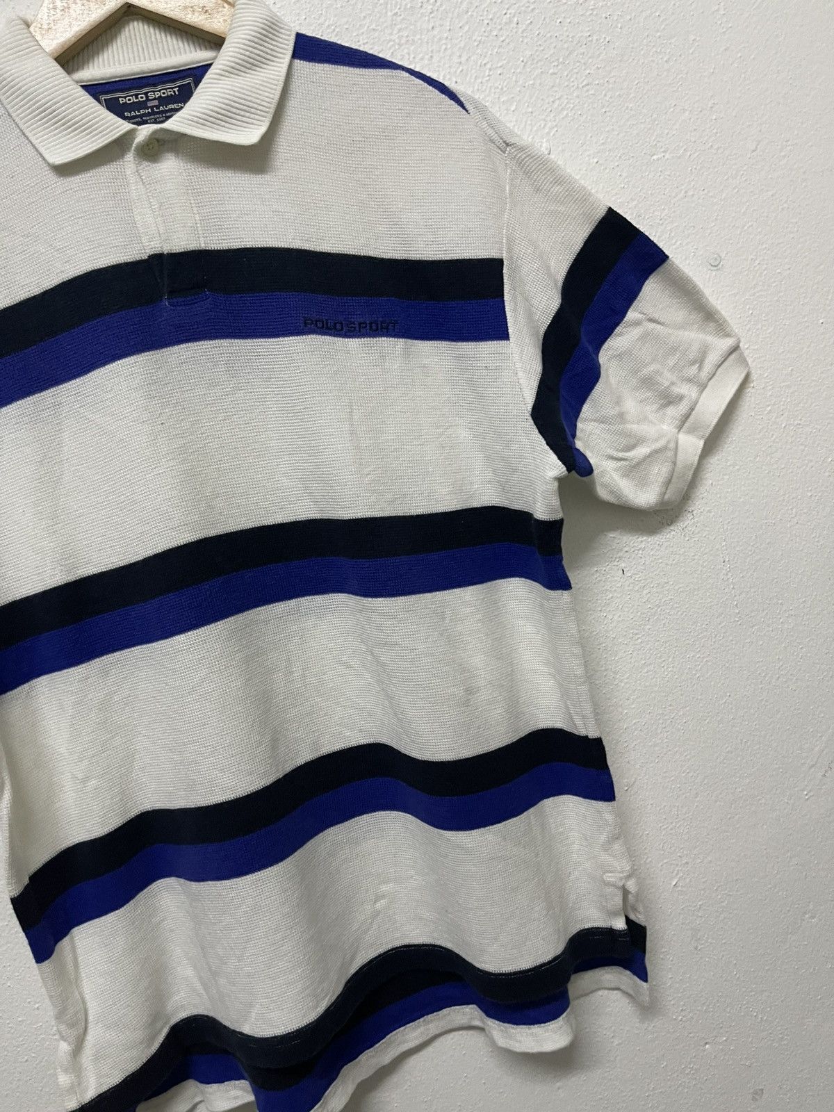 Polo Ralph Lauren 90s POLO SPORT BY RALPH LAUREN STRIPES POLO SHIRT Size US S / EU 44-46 / 1 - 4 Thumbnail