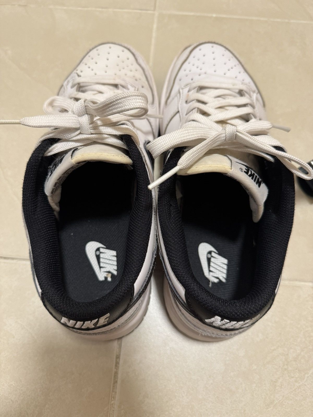 Nike Nike Dunk Low White Black Size Men’s US 8 / Women’s US 9.5 Size US 8 / EU 41 - 6 Thumbnail