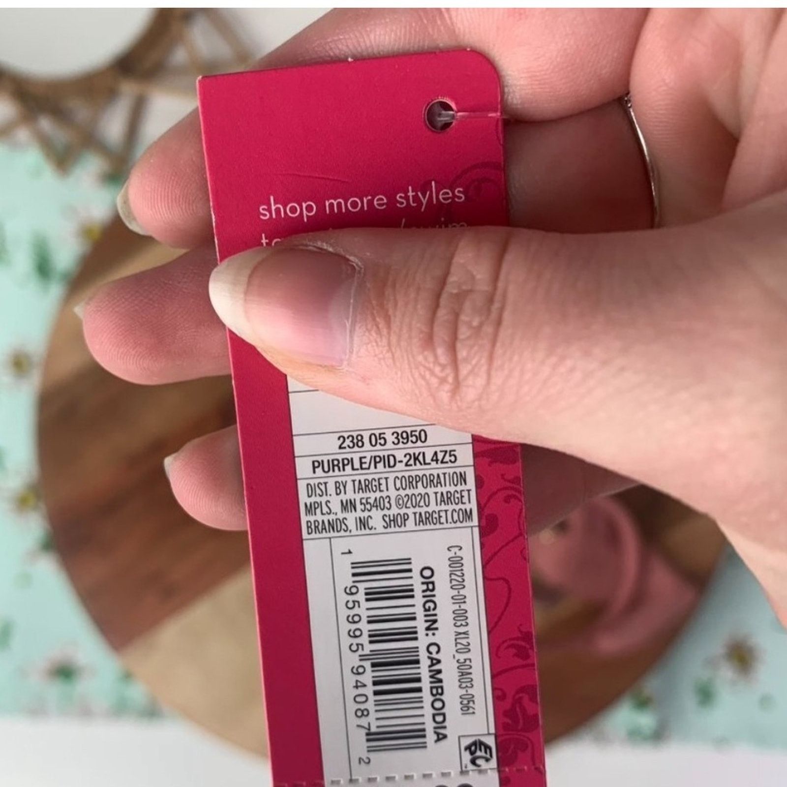 Target Basics NEW TARGET Blush Pink Triangle Ruffle Tie Bikini Swim Top Size XL / US 12-14 / IT 48-50 - 6 Thumbnail