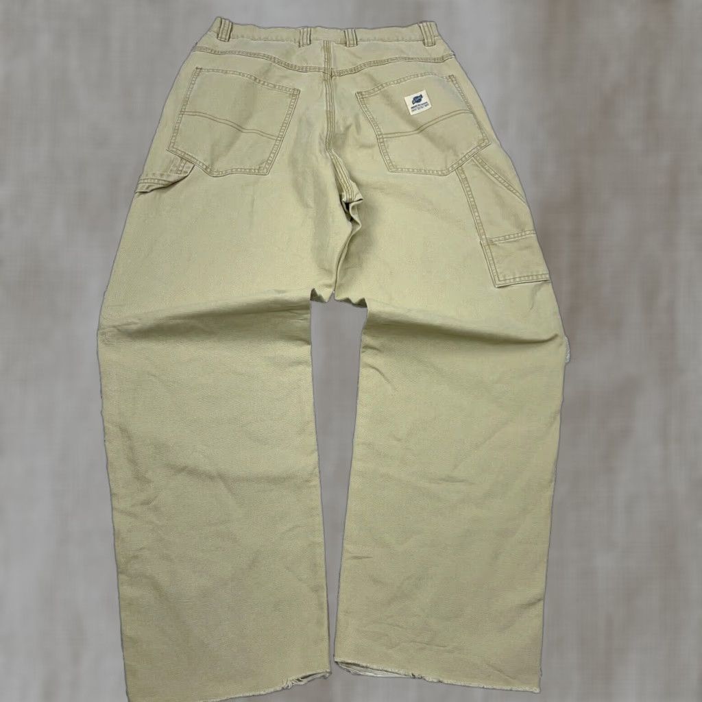 American Eagle Outfitters VINTAGE American Eagle Jeans Mens 30x32 Loose Baggy Wide Leg Y2K Cyber Skate AEO Jeans Beige Cotton 5-Pocket Mens Size US 30 / EU 46 - 1 Thumbnail