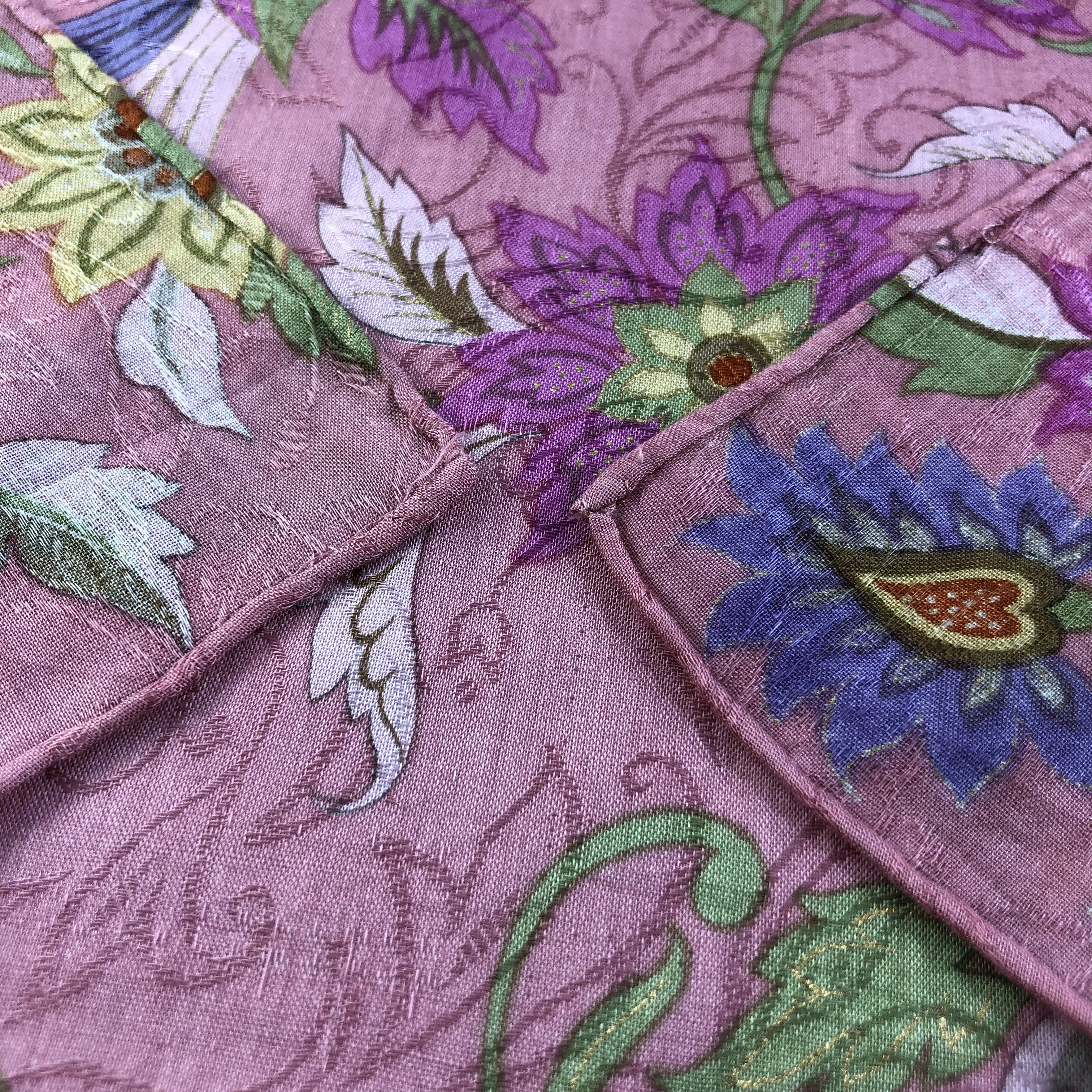 Lui di Lancetti × Vintage Lancetti Hand Rolled Handkerchief Neckerchief Bandana H1522 Size ONE SIZE - 5 Thumbnail