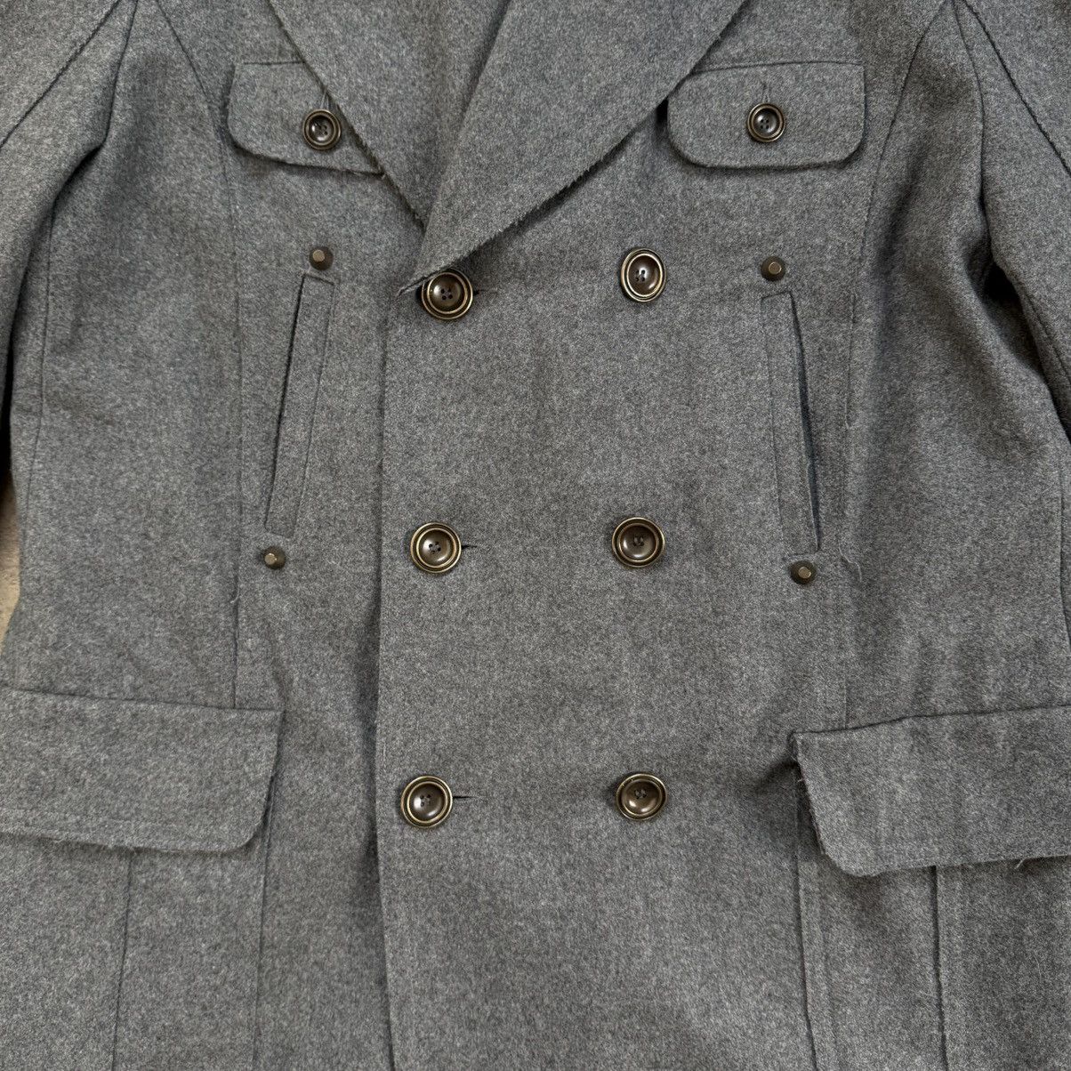 Bray Steve Alan Bray Steve Alan Grey Wool Military Maxi Coat Size US XL / EU 56 / 4 - 5 Thumbnail