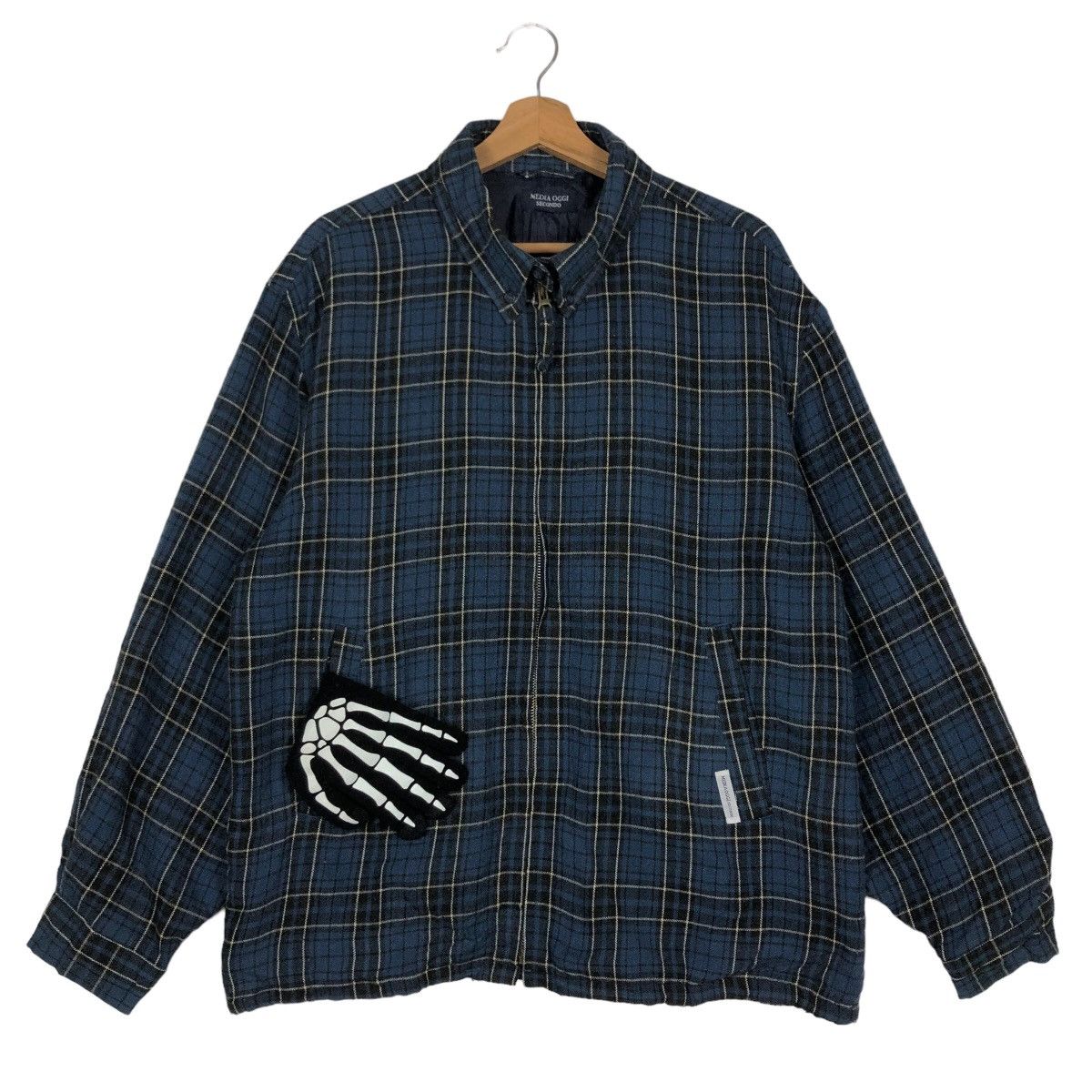 Japanese Brand 🔥90’s Vintage Flannel Jacket Media Oggi Tartan Design Size US L / EU 52-54 / 3 - 2 Thumbnail