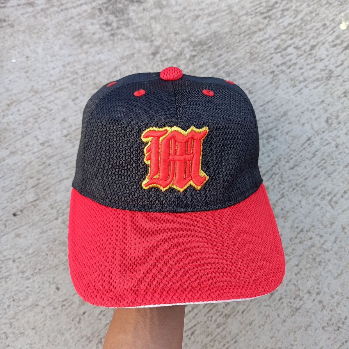 Hat Club × Mizuno Full mesh polyster initial M baseball hat Size ONE SIZE - 1 Thumbnail