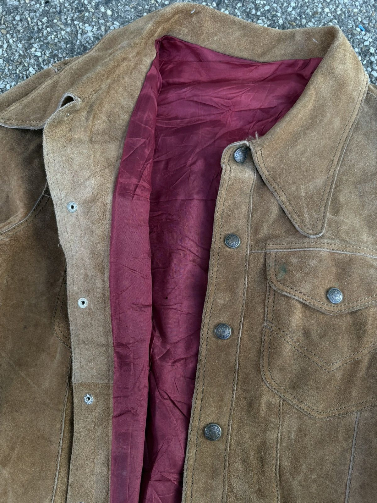 Other 60's-70's Camel Suede Leather Jacket Size US M / EU 48-50 / 2 - 5 Thumbnail