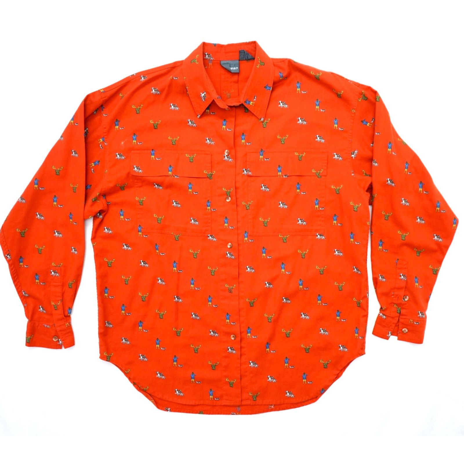 Liz Claiborne Vintage 90s Liz Wear Hunting Long Sleeve Shirt Womens Large Size L / US 10 / IT 46 - 1 Thumbnail