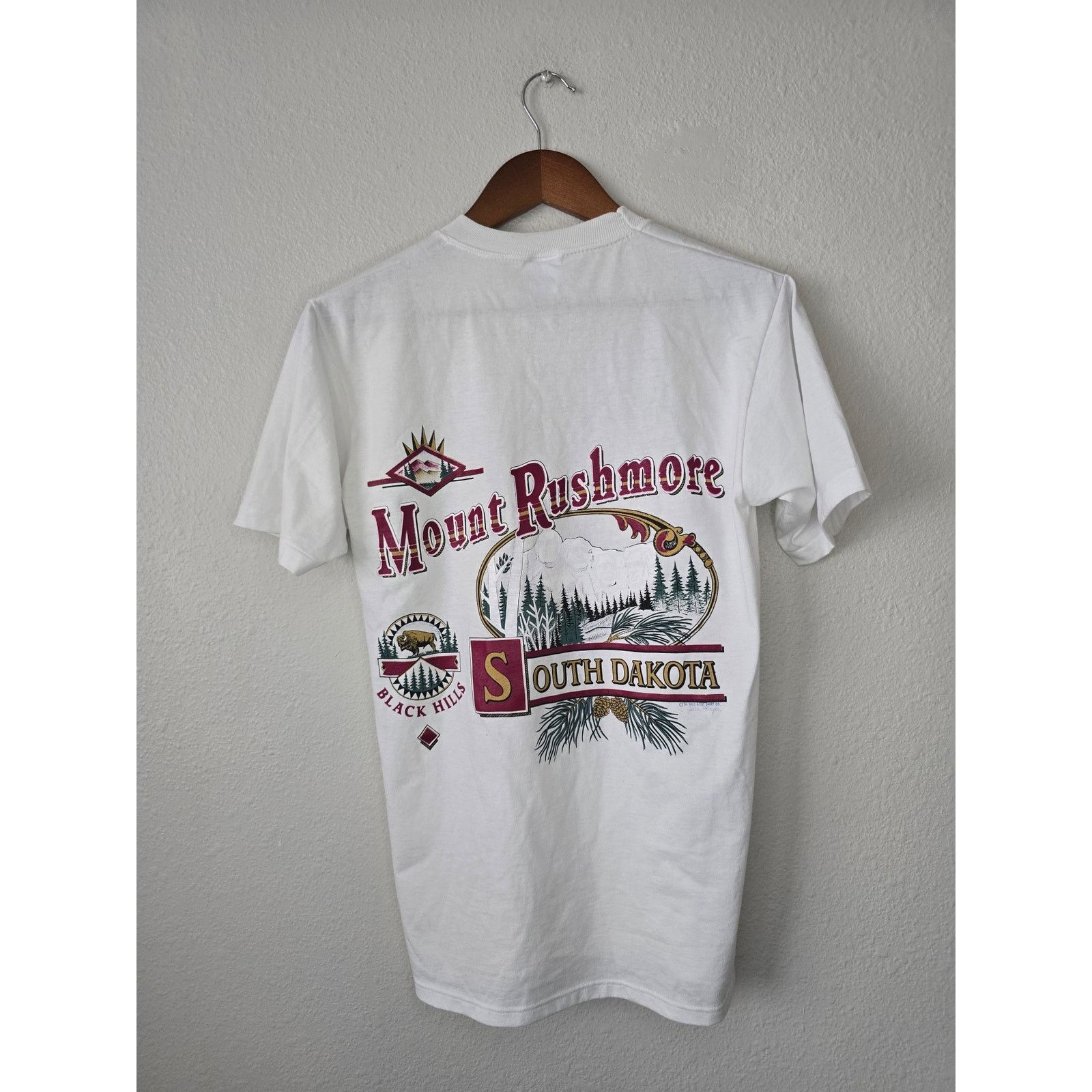 Jerzees × Vintage Vintage Test Print Experimental Mount Rushmore Medium Shirt Size US M / EU 48-50 / 2 - 4 Thumbnail