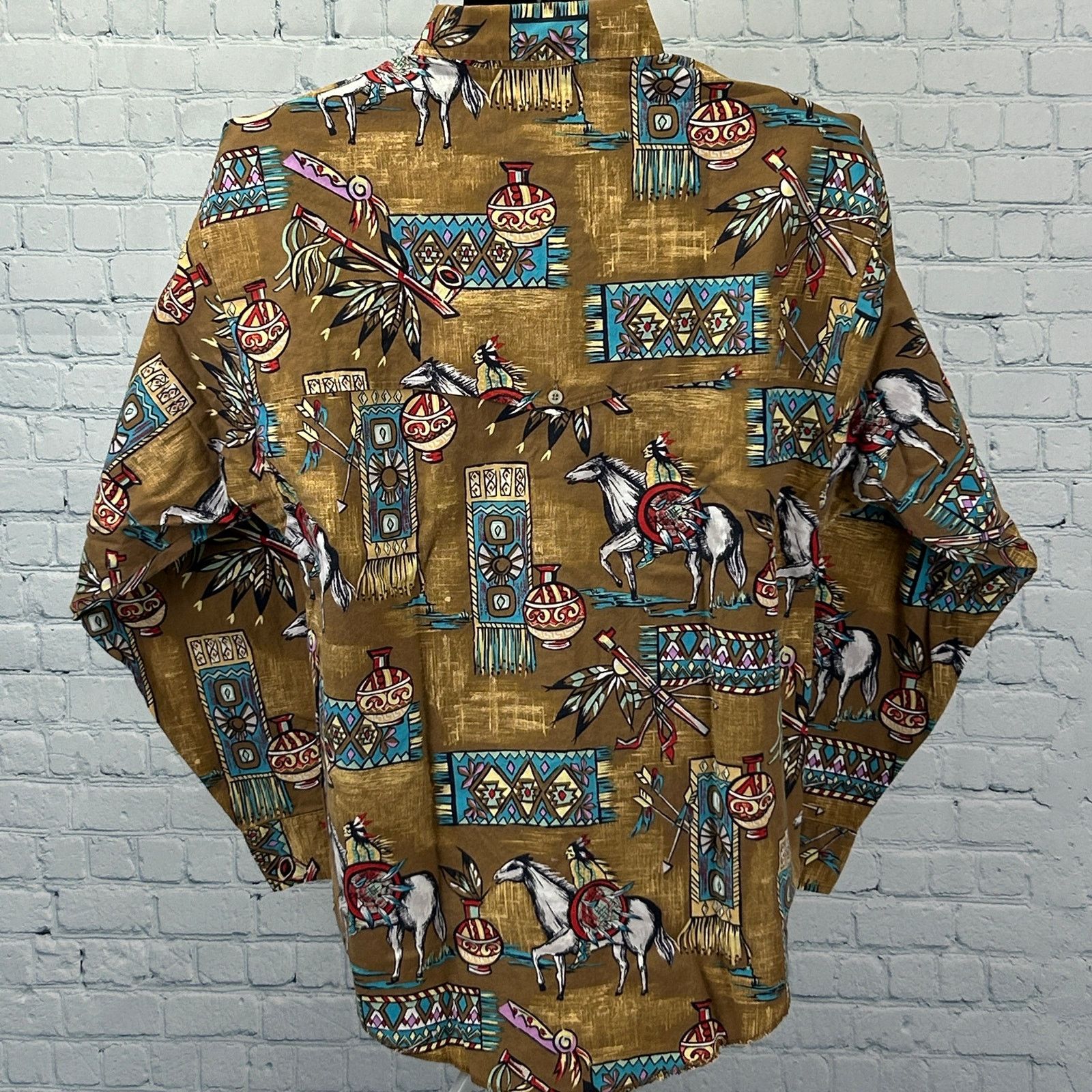 Panhandle Slim Vintage Panhandle Slim Button Front Shirt Indian M Medium Size US M / EU 48-50 / 2 - 3 Thumbnail