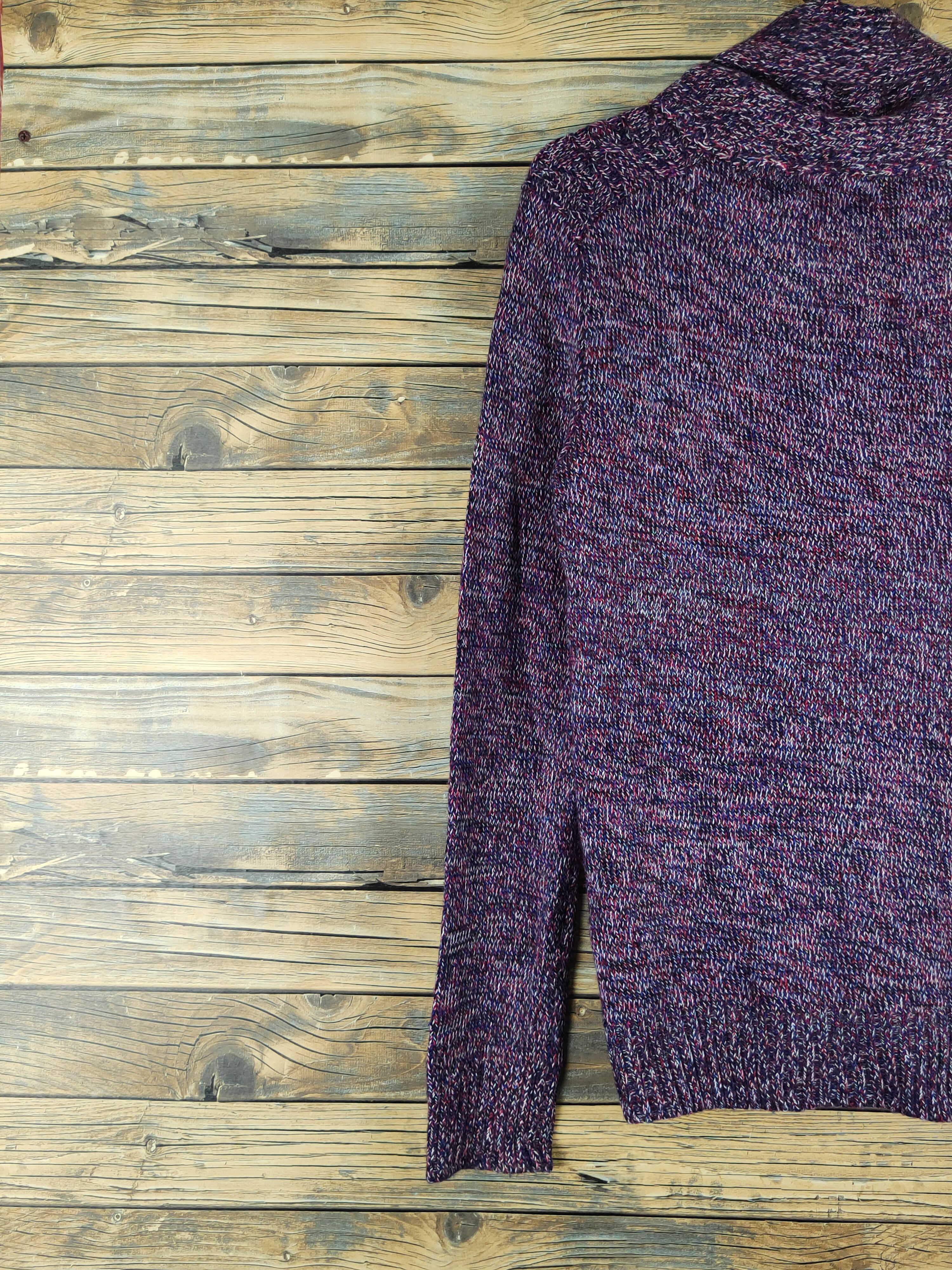Vintage M.f.editorial Purple Knitwear Cardigan #W1934 Size M / US 6-8 / IT 42-44 - 8 Thumbnail