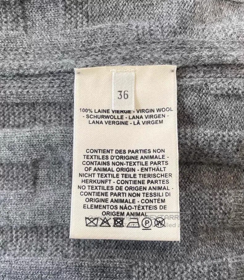 Hermes Hermes Gray Cardigan Jacket, 100% Wool Size XS / US 0-2 / IT 36-38 - 6 Thumbnail