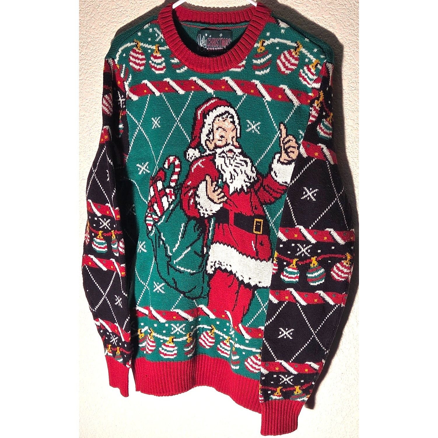 & Other Stories Men's Santa Claus & Decorations Holiday Ugly Sweater Size US M / EU 48-50 / 2 - 6 Thumbnail