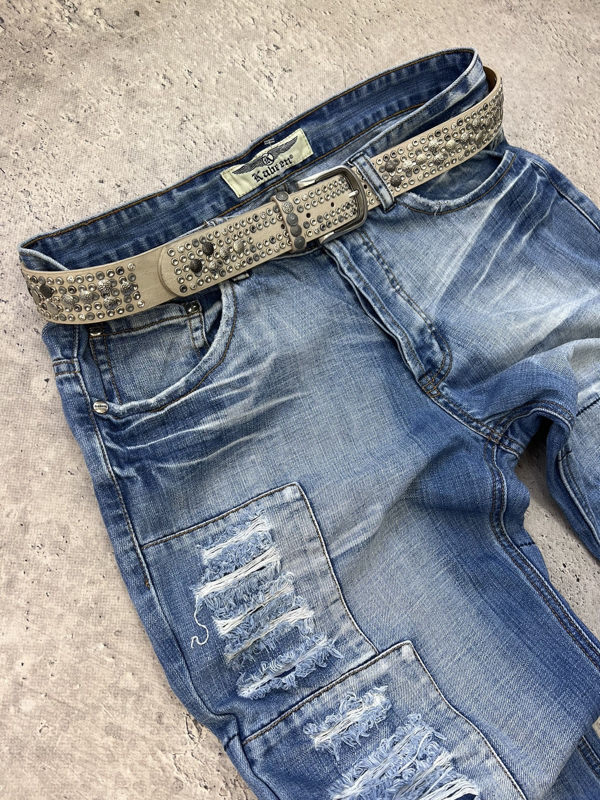 Diesel × Japanese Brand VINTAGE JAPANESE RUSTY FADED DISTRESSED PANTS+belt Size US 36 / EU 52 - 5 Thumbnail
