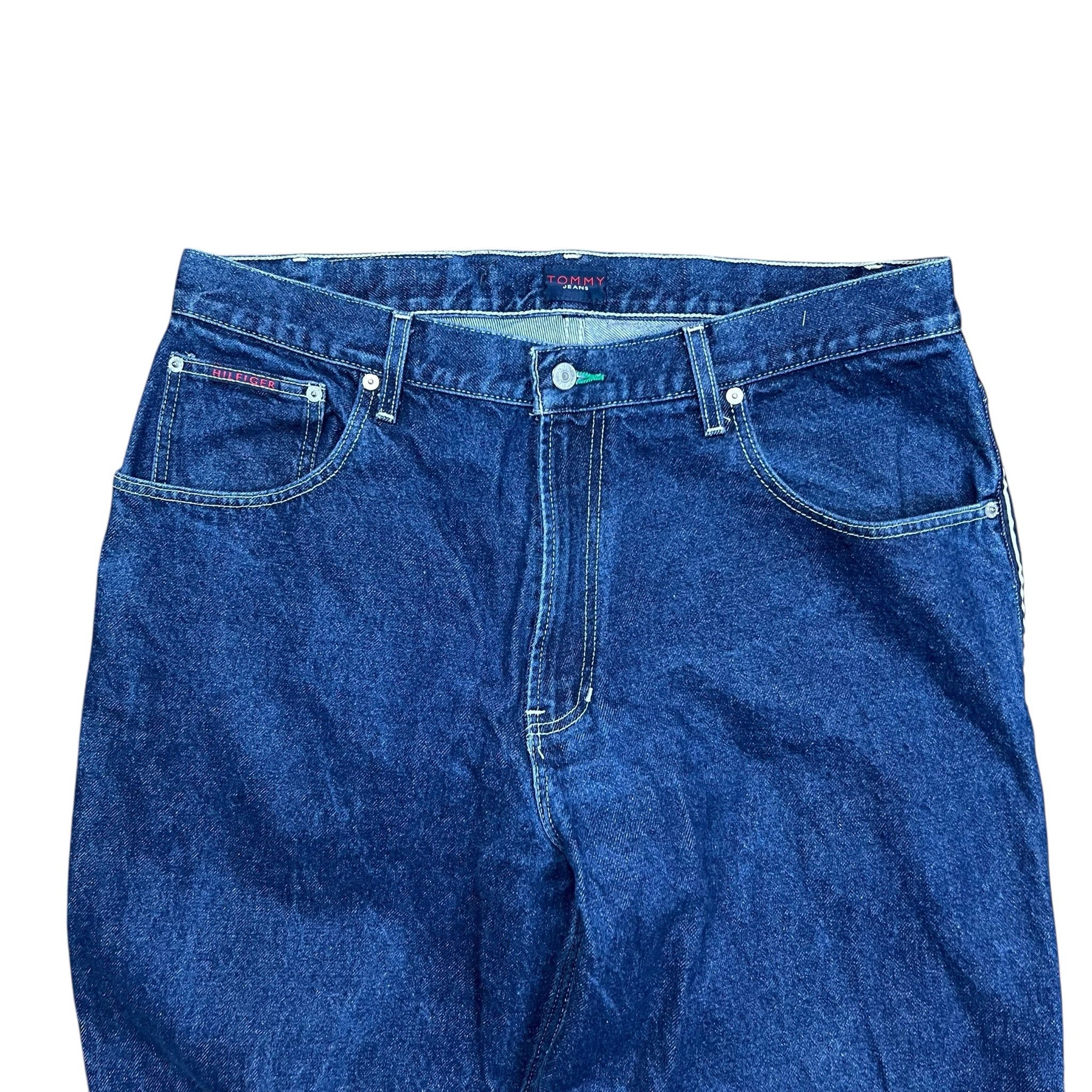 Tommy Hilfiger Vintage Tommy Hilfiger Side Stripe Relaxed Denim Jeans Size US 36 / EU 52 - 4 Thumbnail