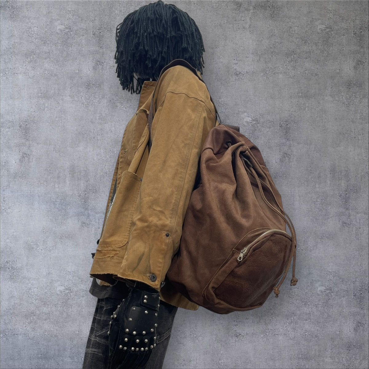 Boneville Archive 1984 Boneville Massimo Osti Leather Backpack Bag 7🟩 Size ONE SIZE - 2 Thumbnail