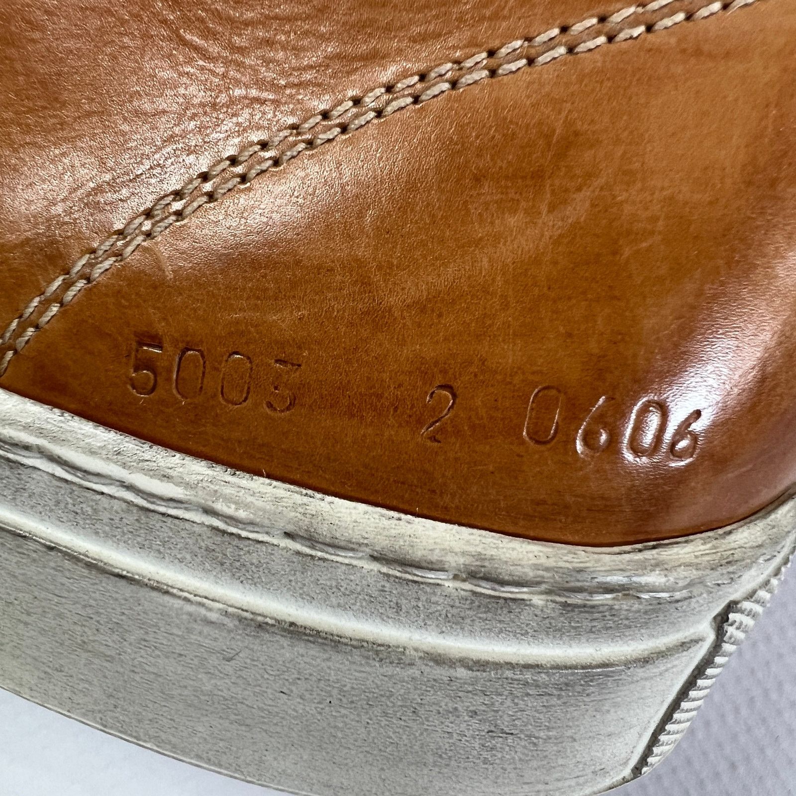 Common Projects Common Projects Tournament Low Tan Polished Leather Italy Size US 9 / EU 42 - 12 Thumbnail