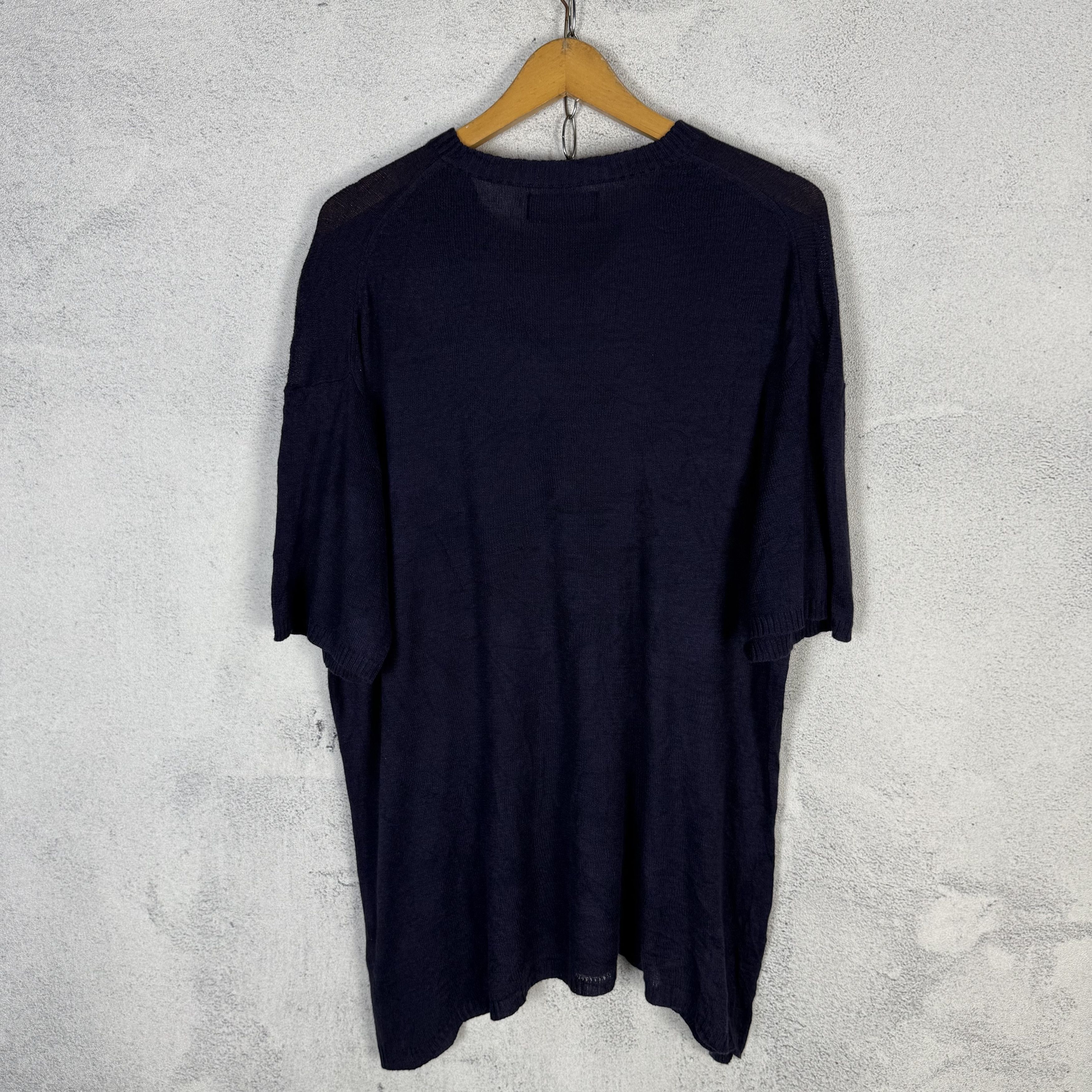 Yohji Yamamoto Y's Yohji Yamamoto Oversized Knitted Tshirt Size US L / EU 52-54 / 3 - 5 Thumbnail