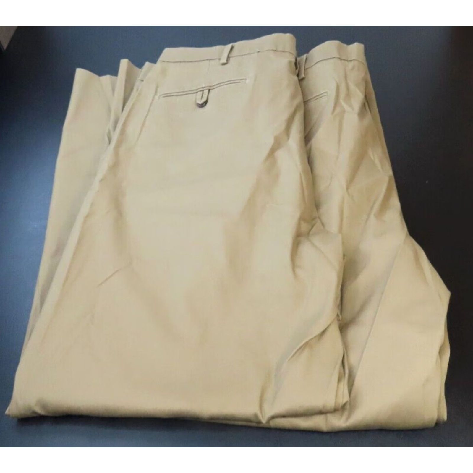 Dockers DOCKERS Pants Classic Fit 2 Pair Beige Tan Khaki 40x32 Straight Belt Loops Pockets Cotton Blend Regular Mens Size US 40 / EU 56 - 2 Thumbnail