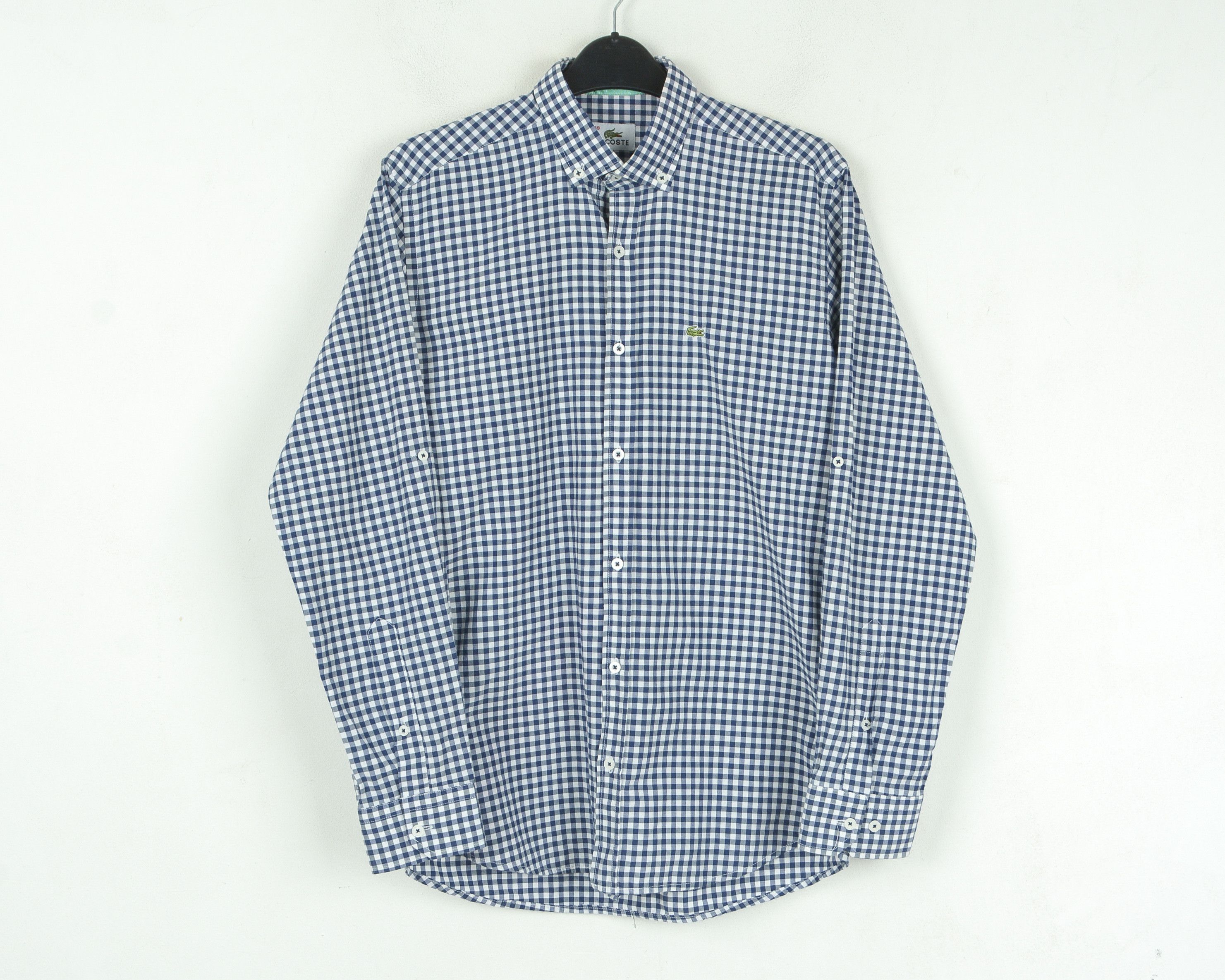 Lacoste Button Up Shirt Long 39 Size 15 1/2" Sleeve Check Plaid M S Size US S / EU 44-46 / 1 - 1 Thumbnail
