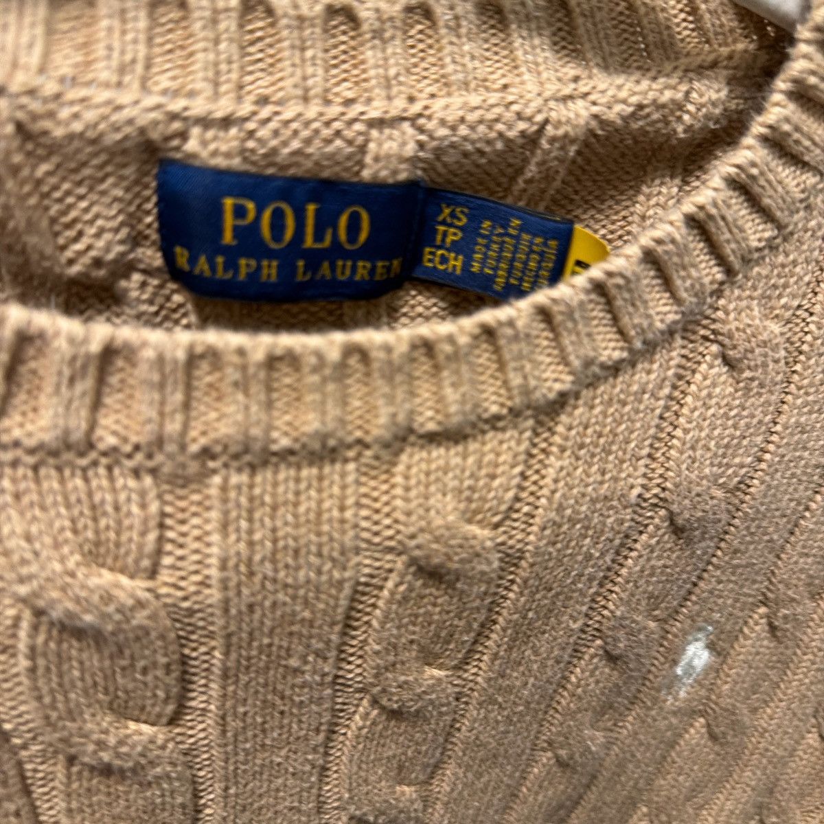 Polo Ralph Lauren Cable knit crewneck sweater (long-sleeve) Size XS / US 0-2 / IT 36-38 - 3 Thumbnail